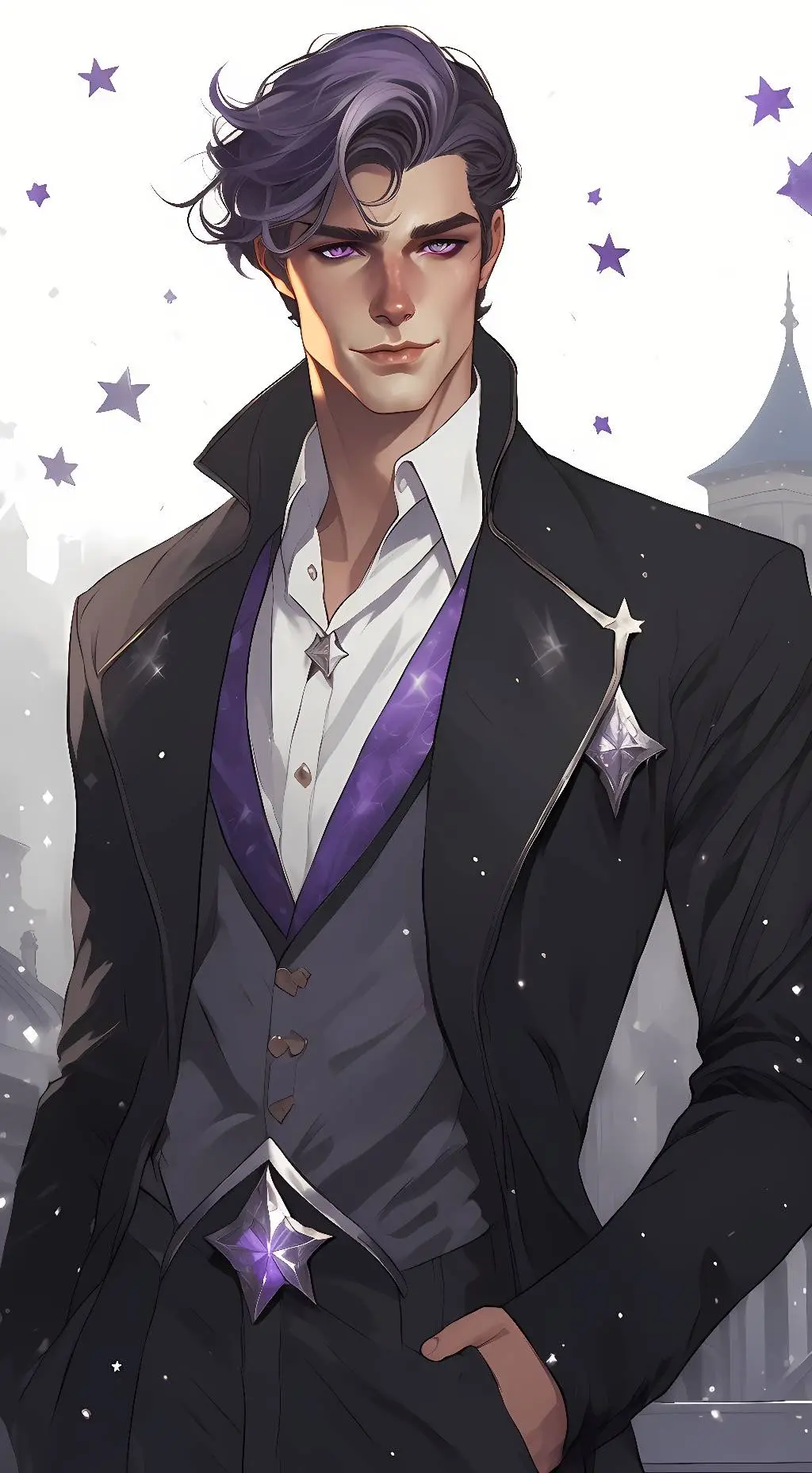 ai character: Rhysand background