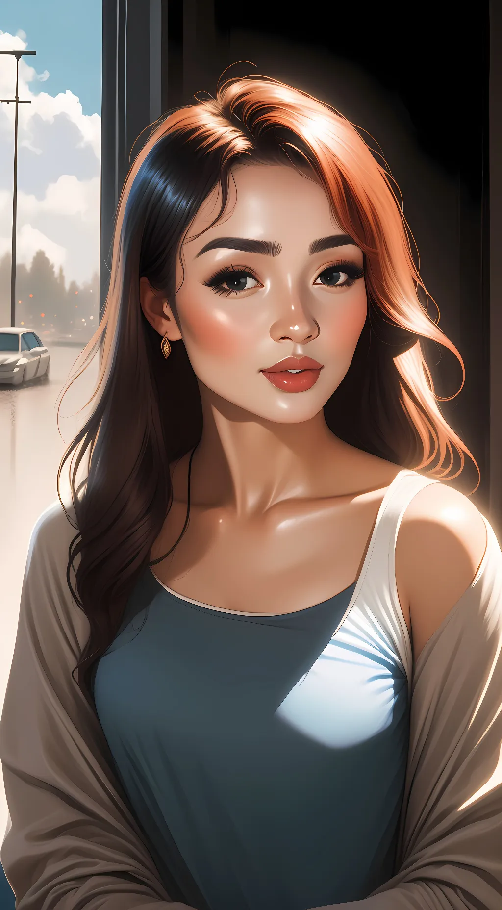 ai character: Ariana background