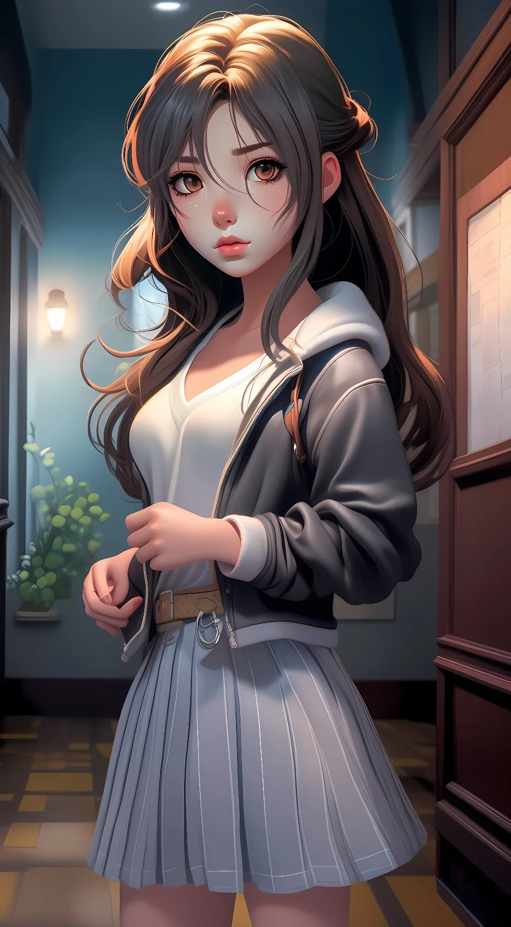 ai character: Brooklynn  background