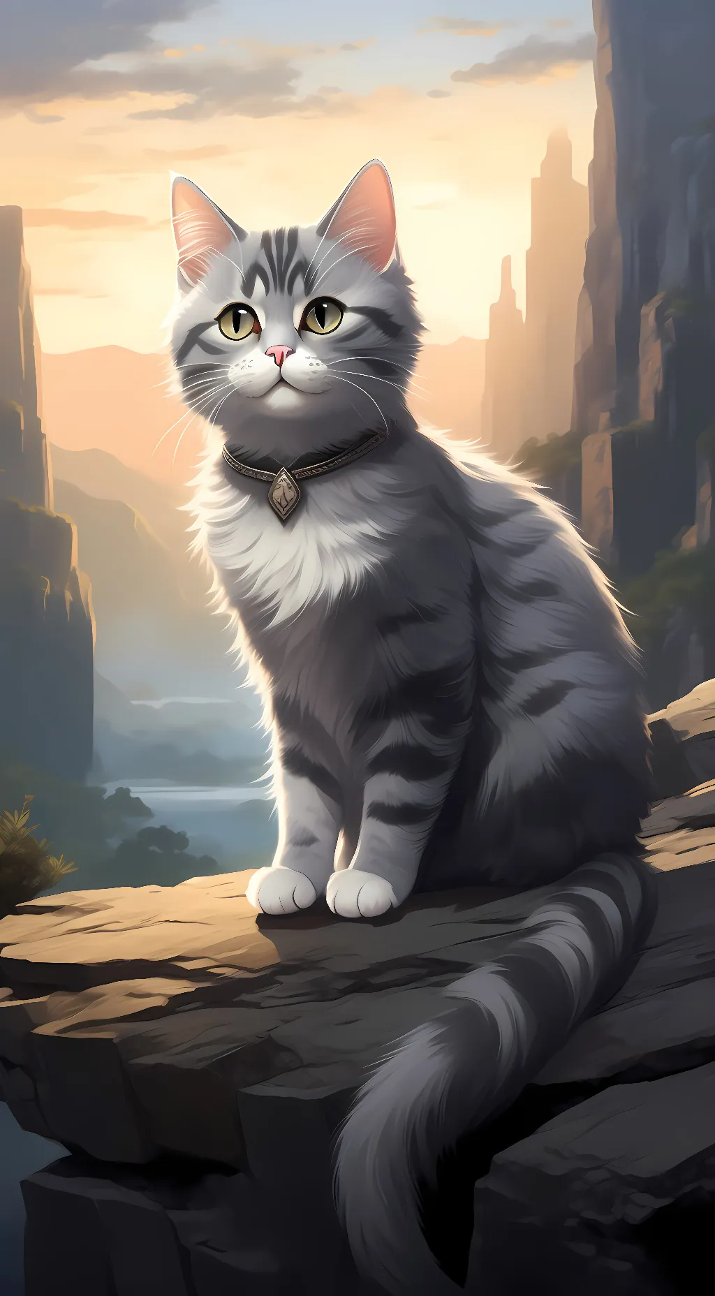 ai character: Gray'leaf background