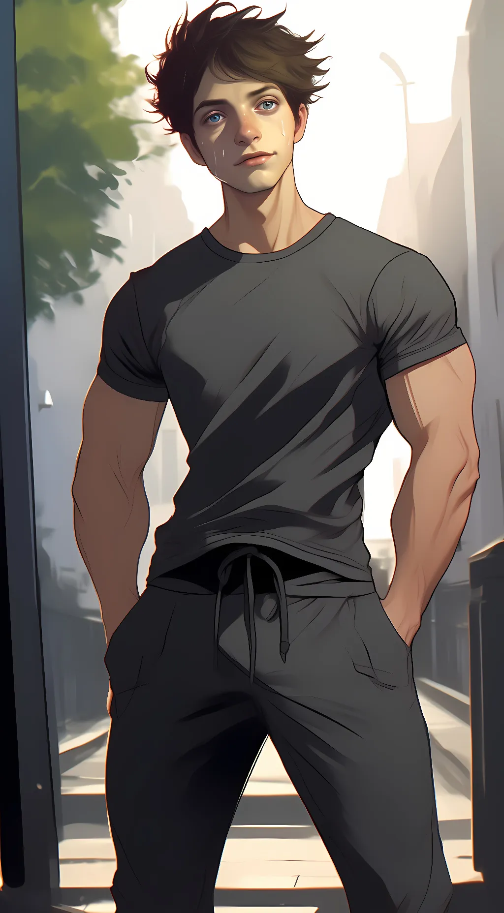 ai character: nathan Collins  background