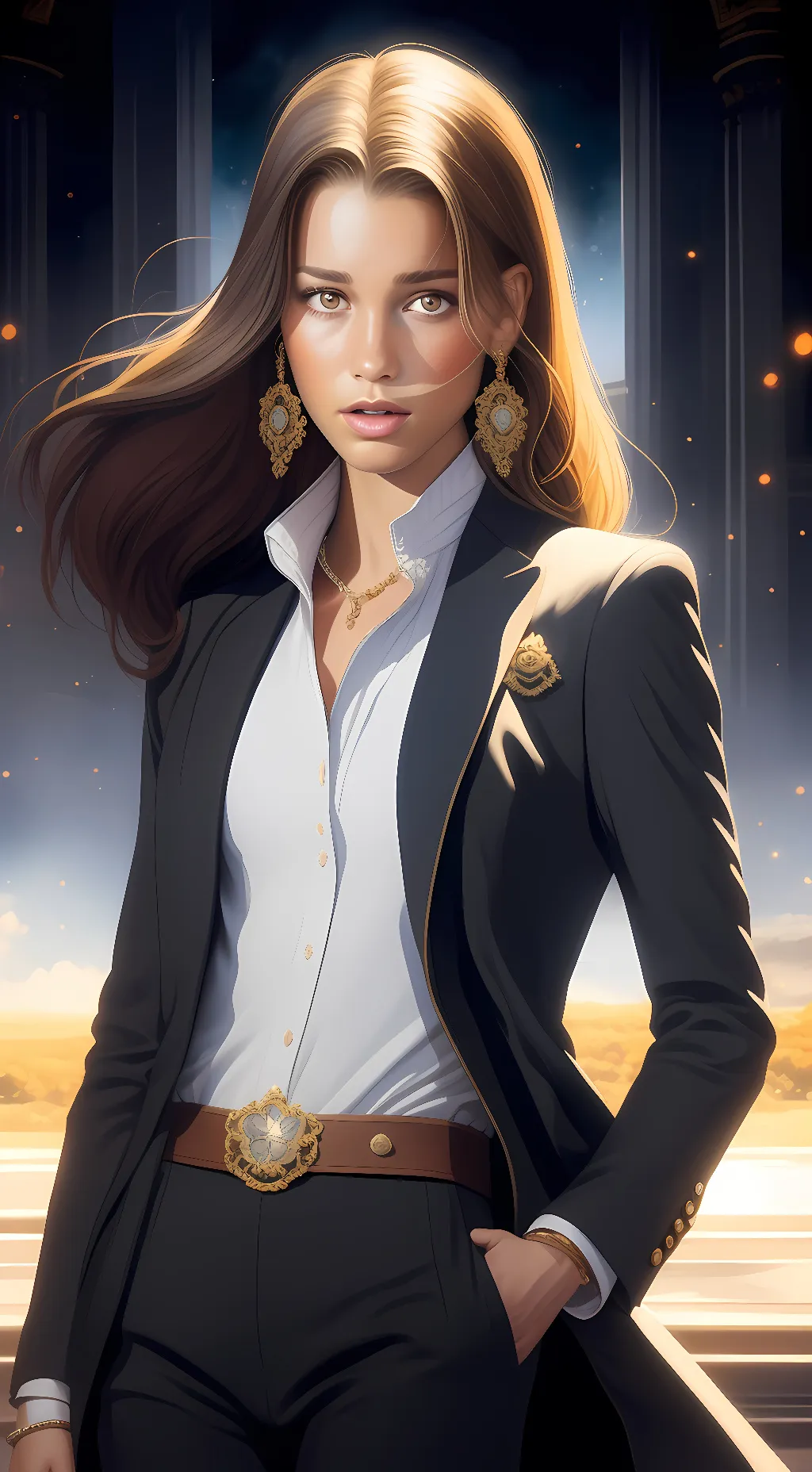 ai character: Ms.Crystal background