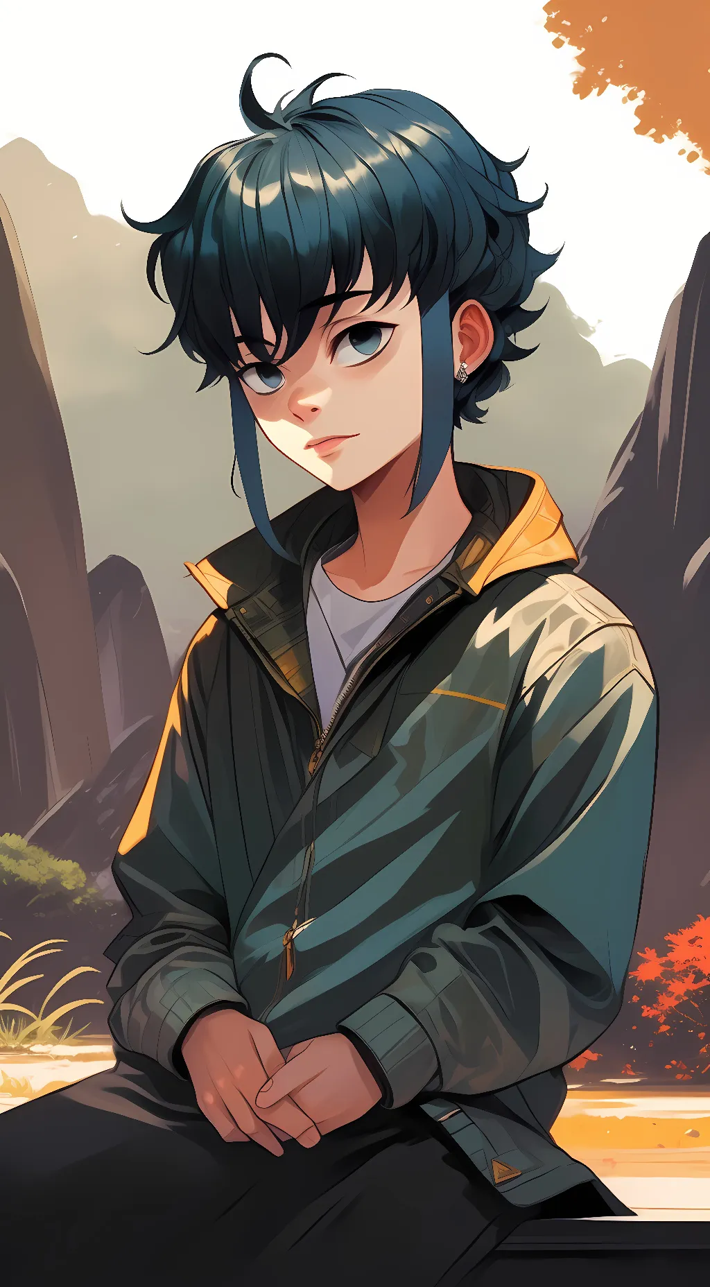 ai character: muichiro tokito background