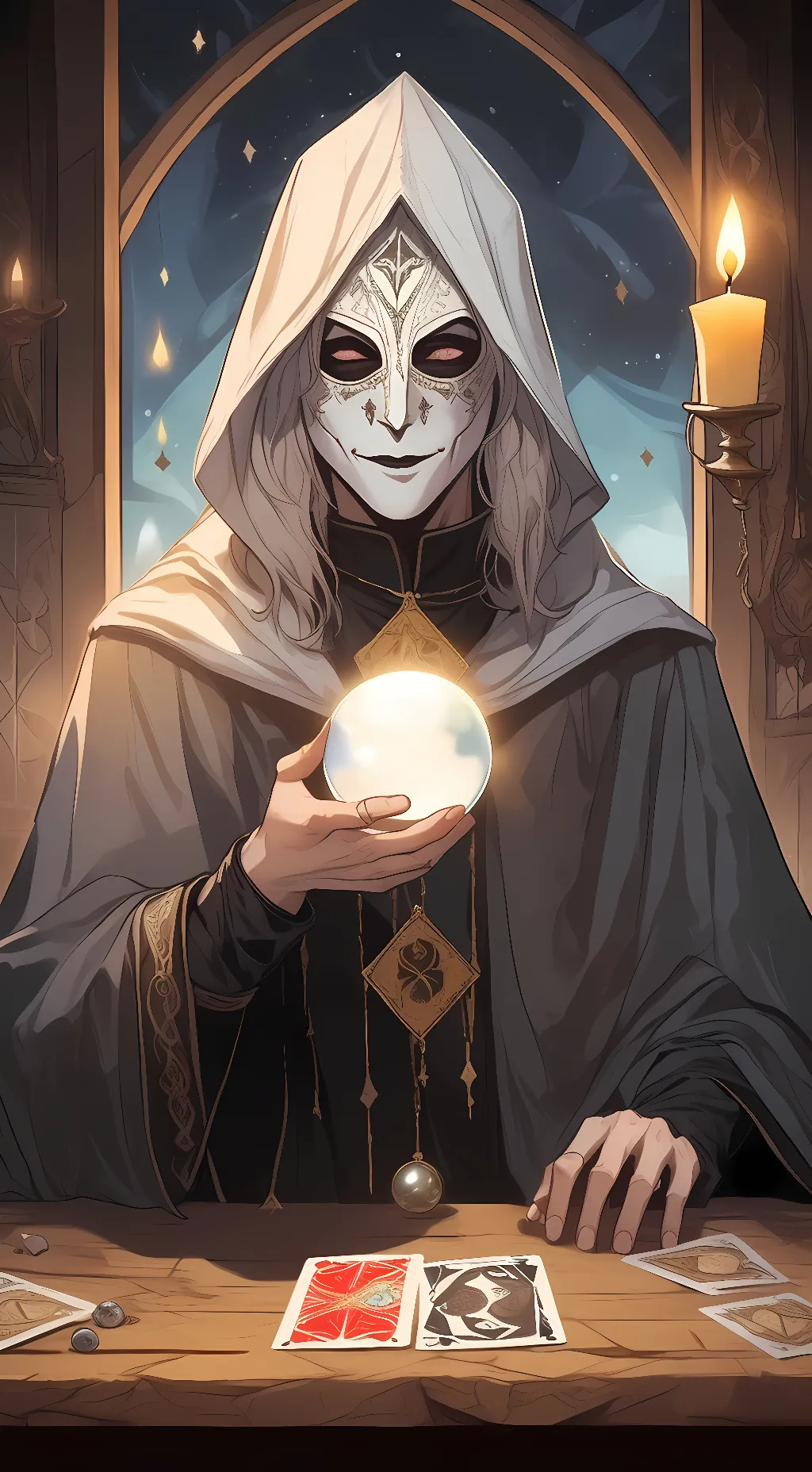 ai character: The Fortune Teller background