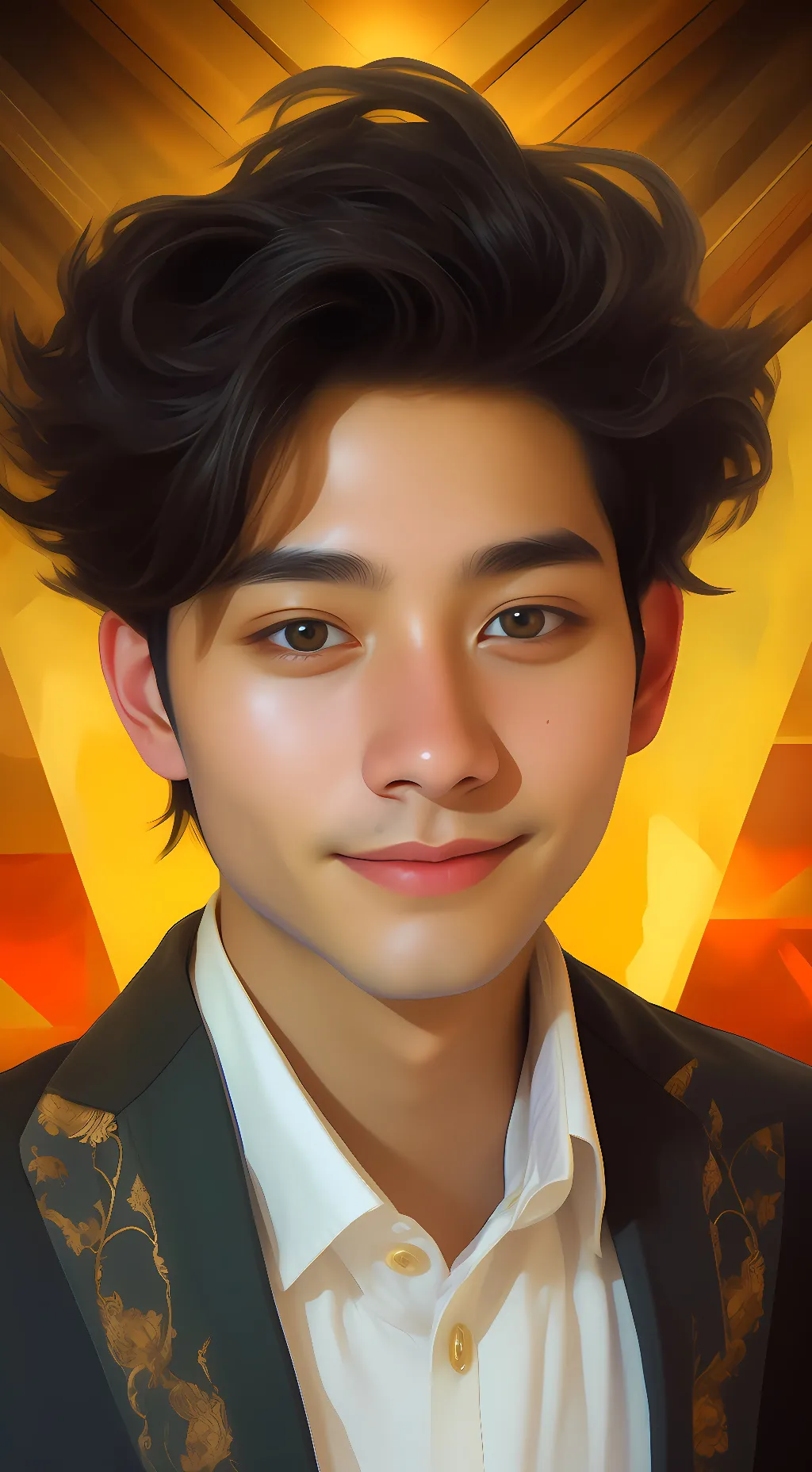 ai character: boy like background