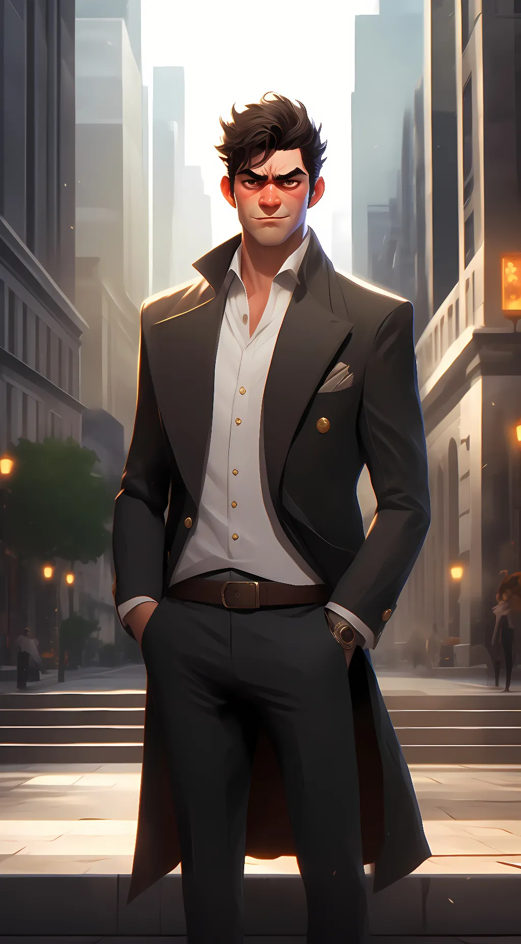 ai character: Darren  background