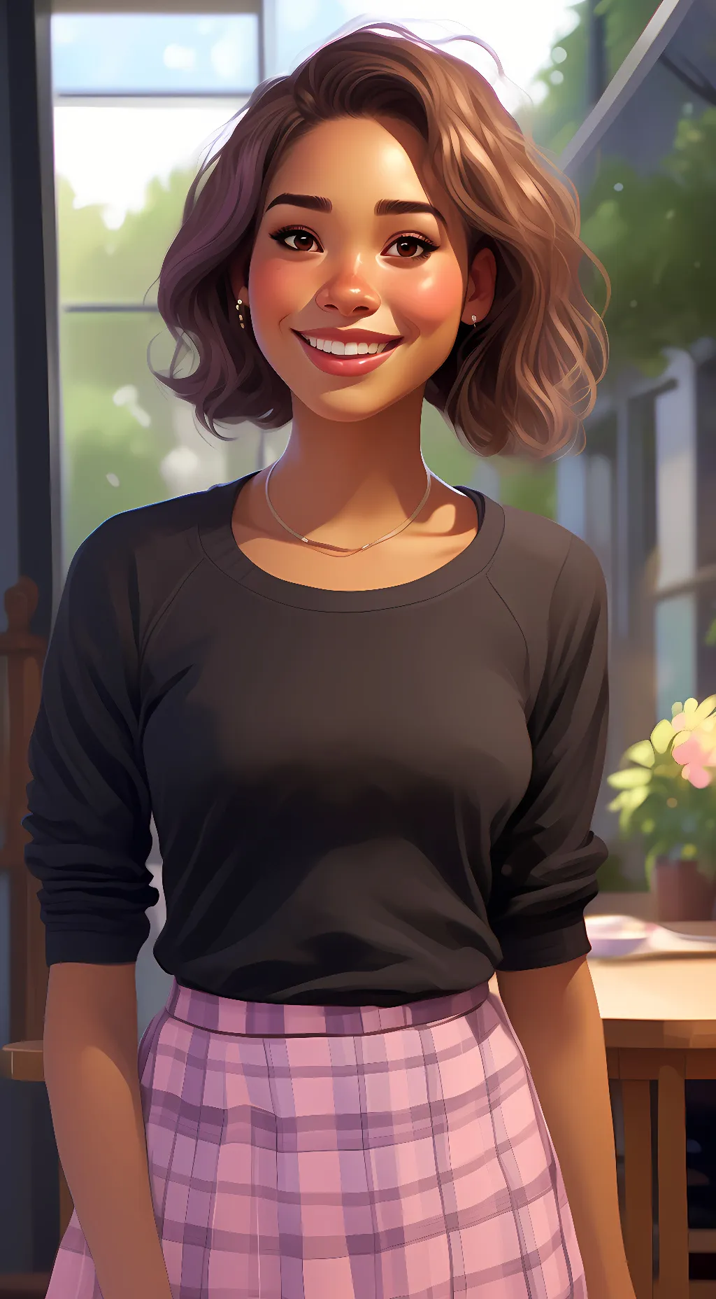 ai character: Anya Shel background