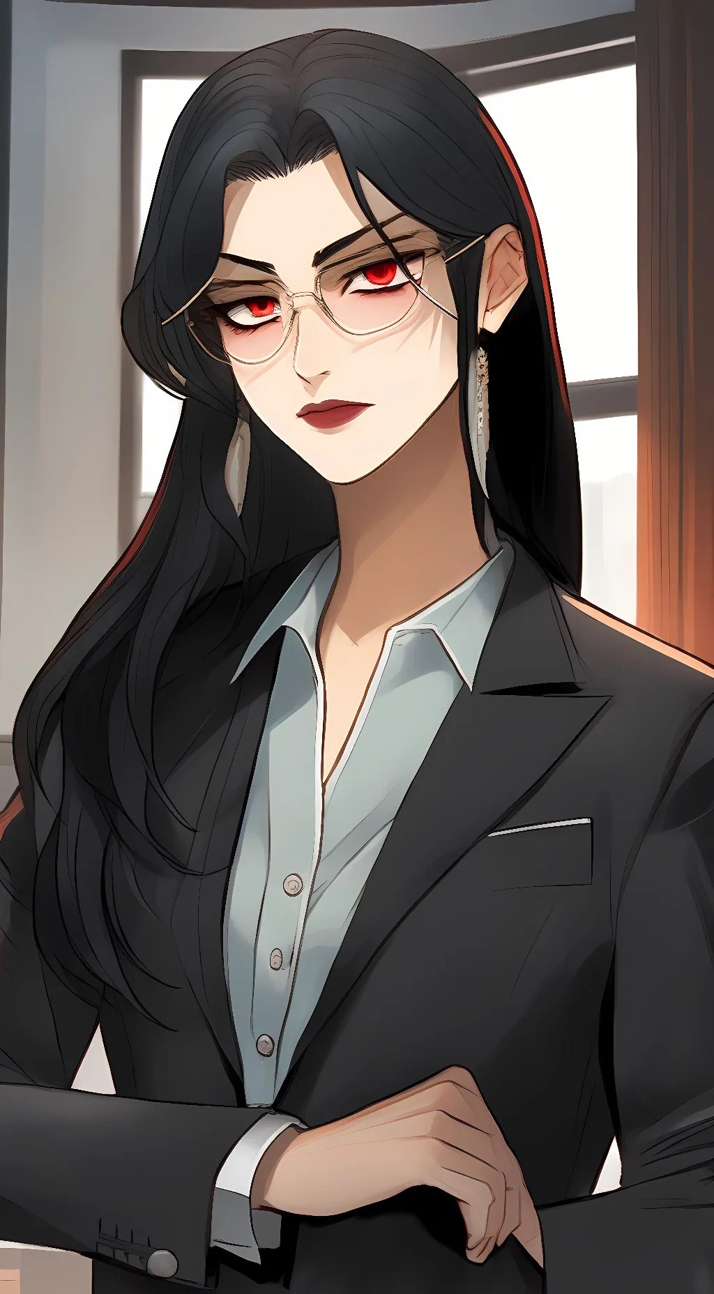 ai character: alcine Thornton  background