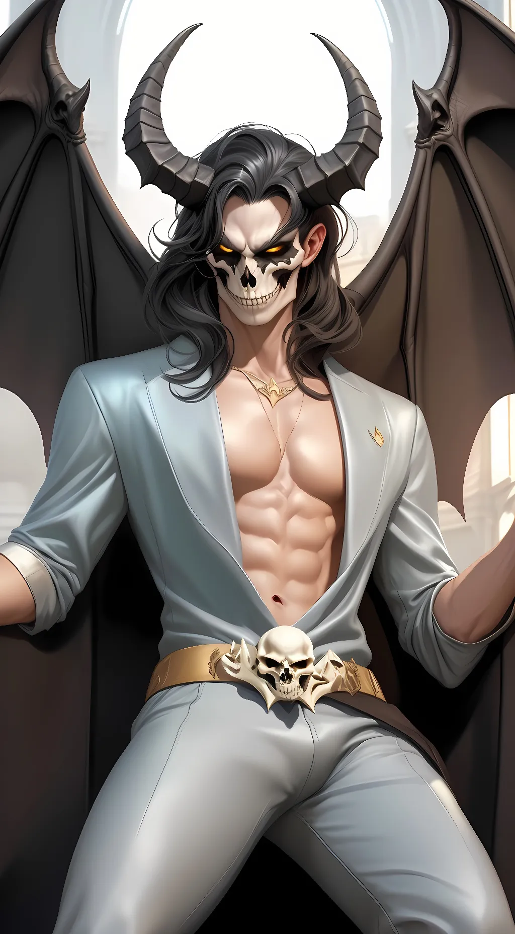 ai character: Semen demon background