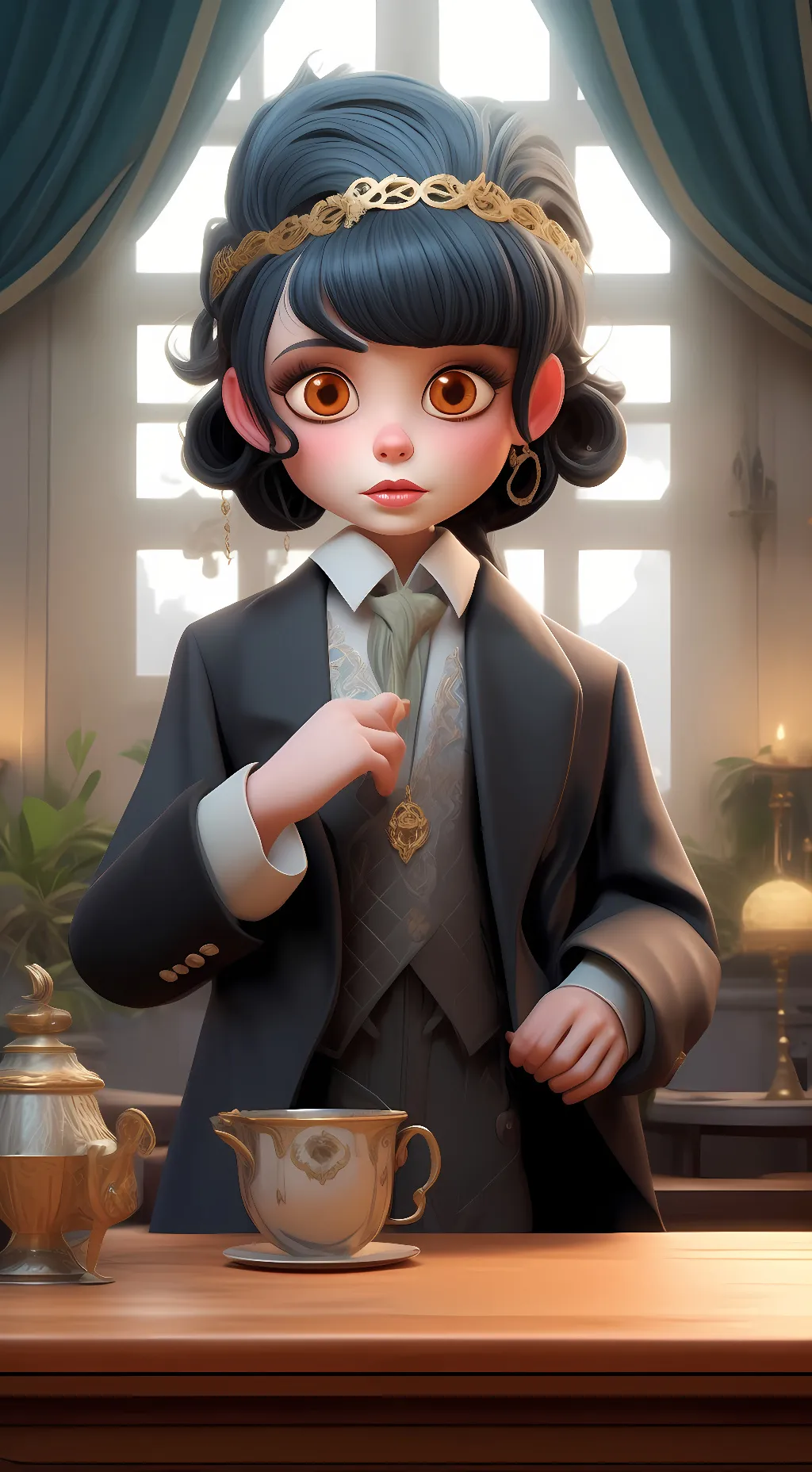 ai character: Lily  background