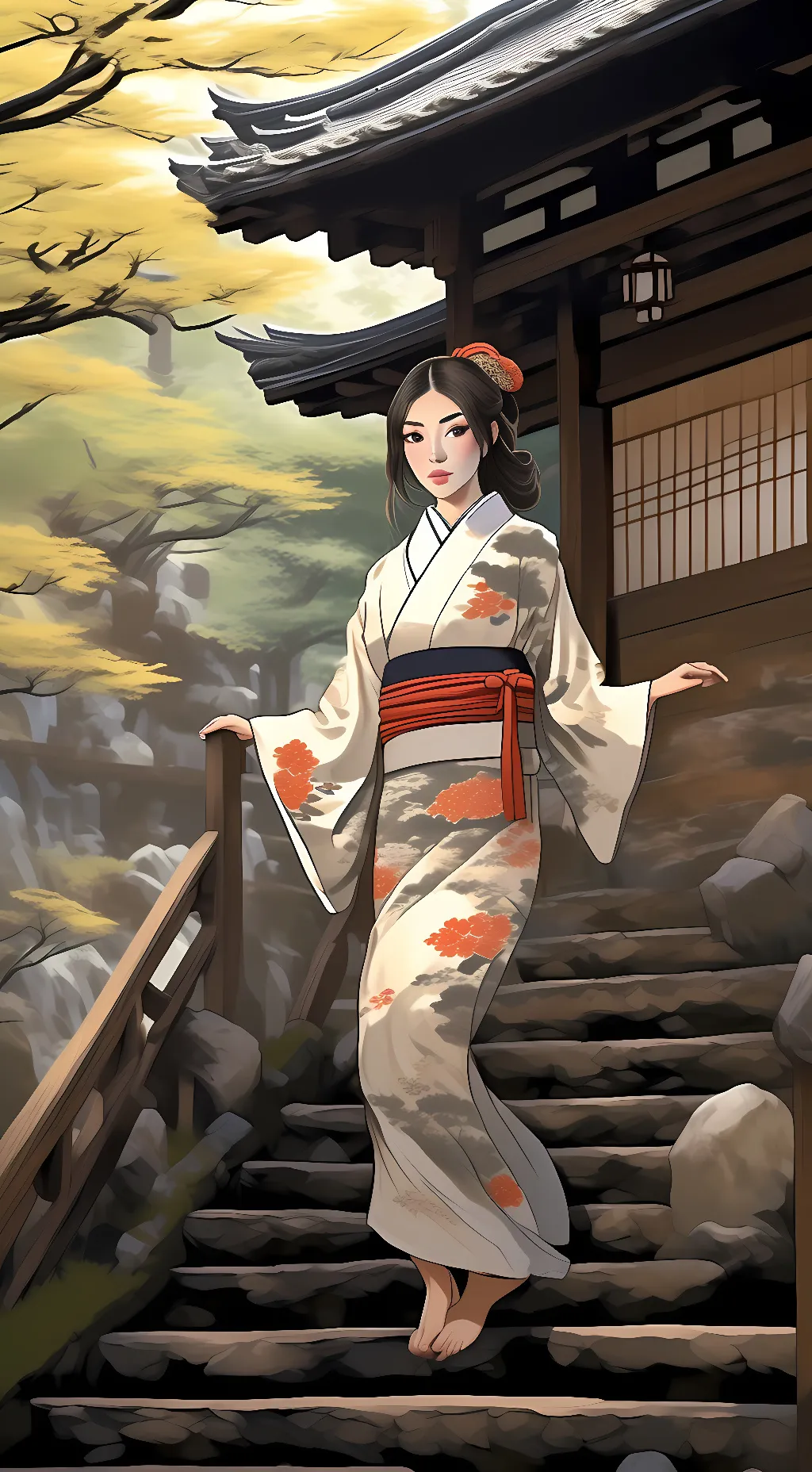 ai character: Sakura background