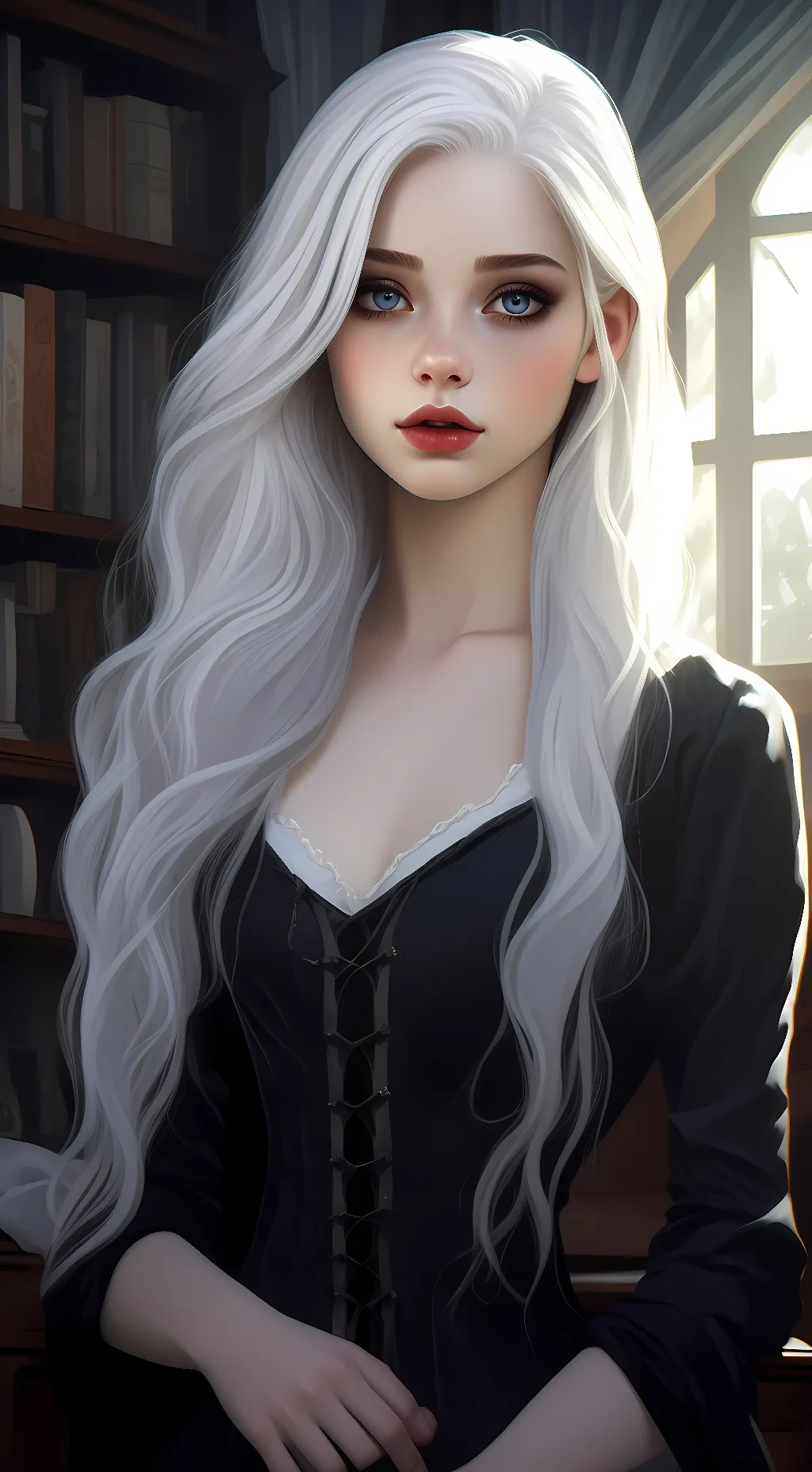 ai character: Eva Pendragon background