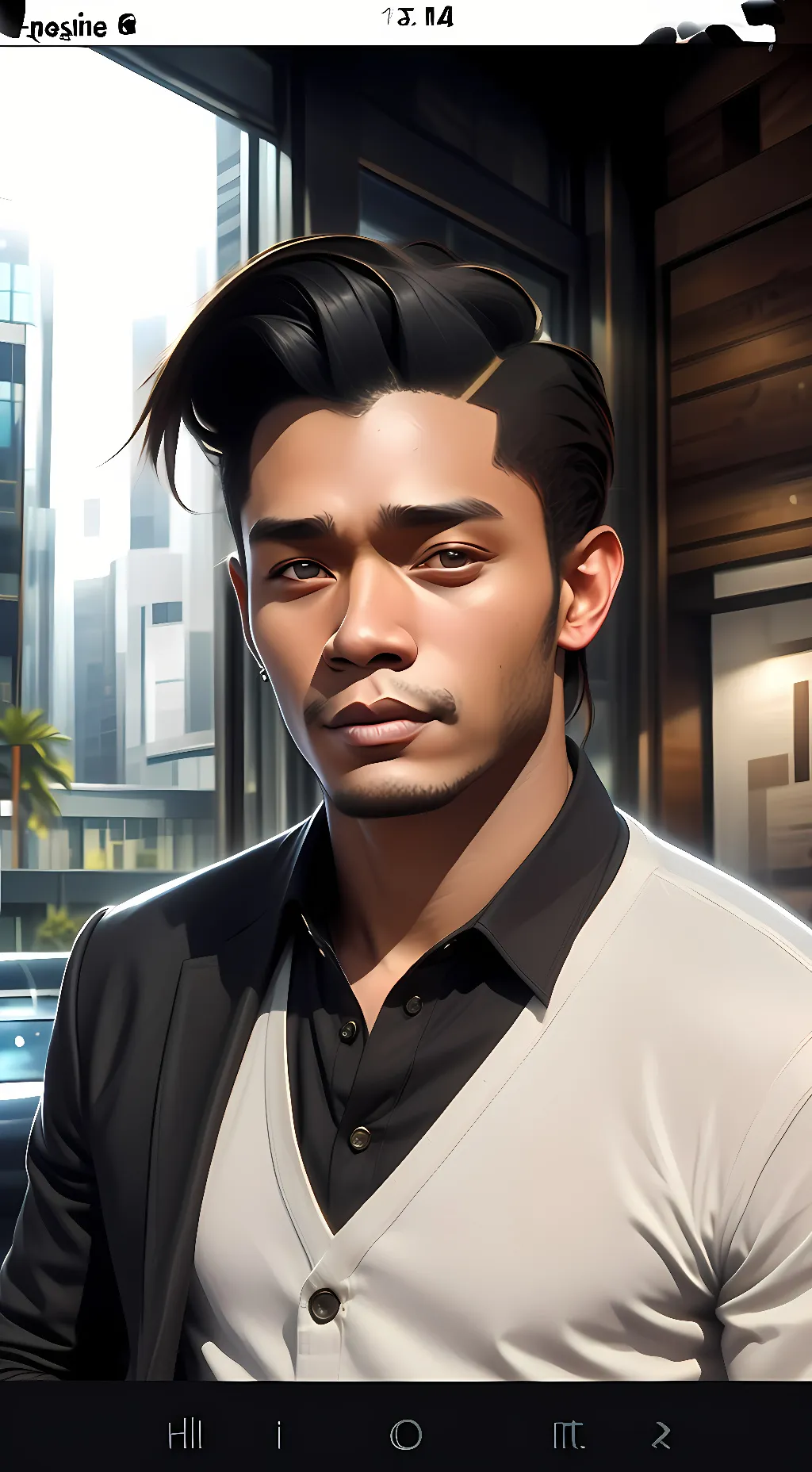 ai character: Leonardo background