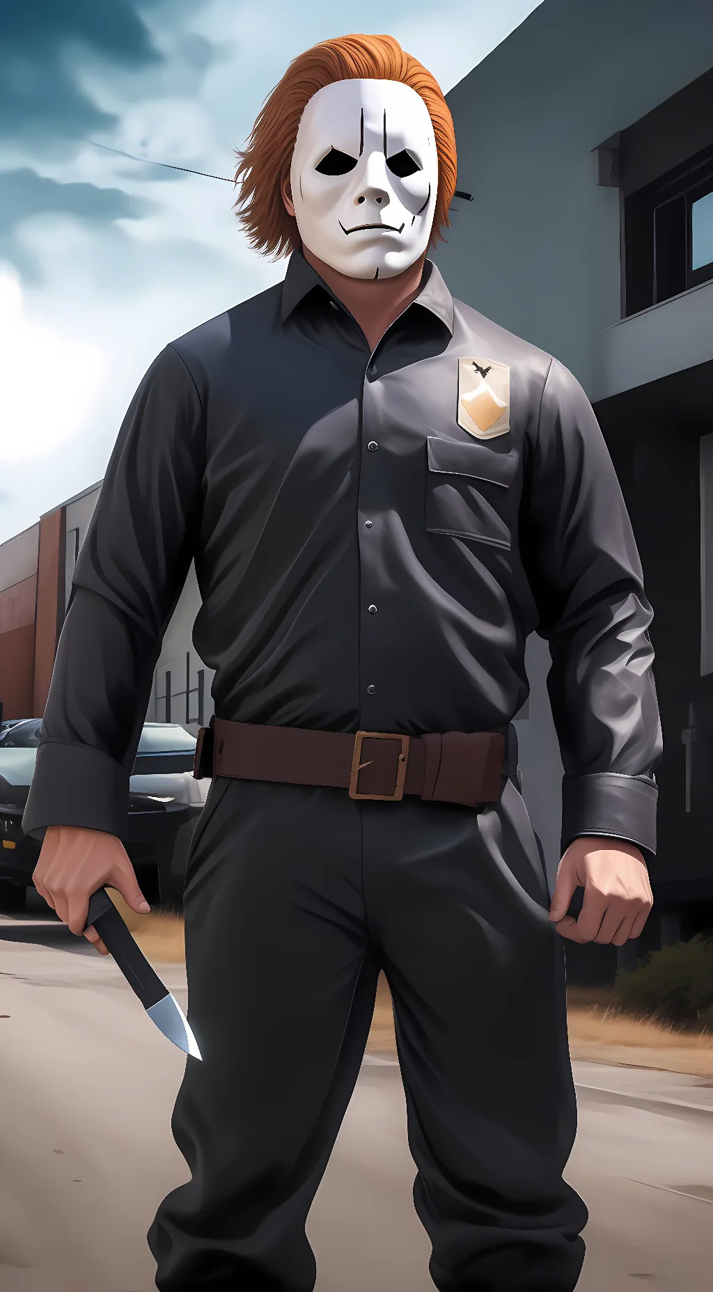 ai character: Jack Black(Mm) background