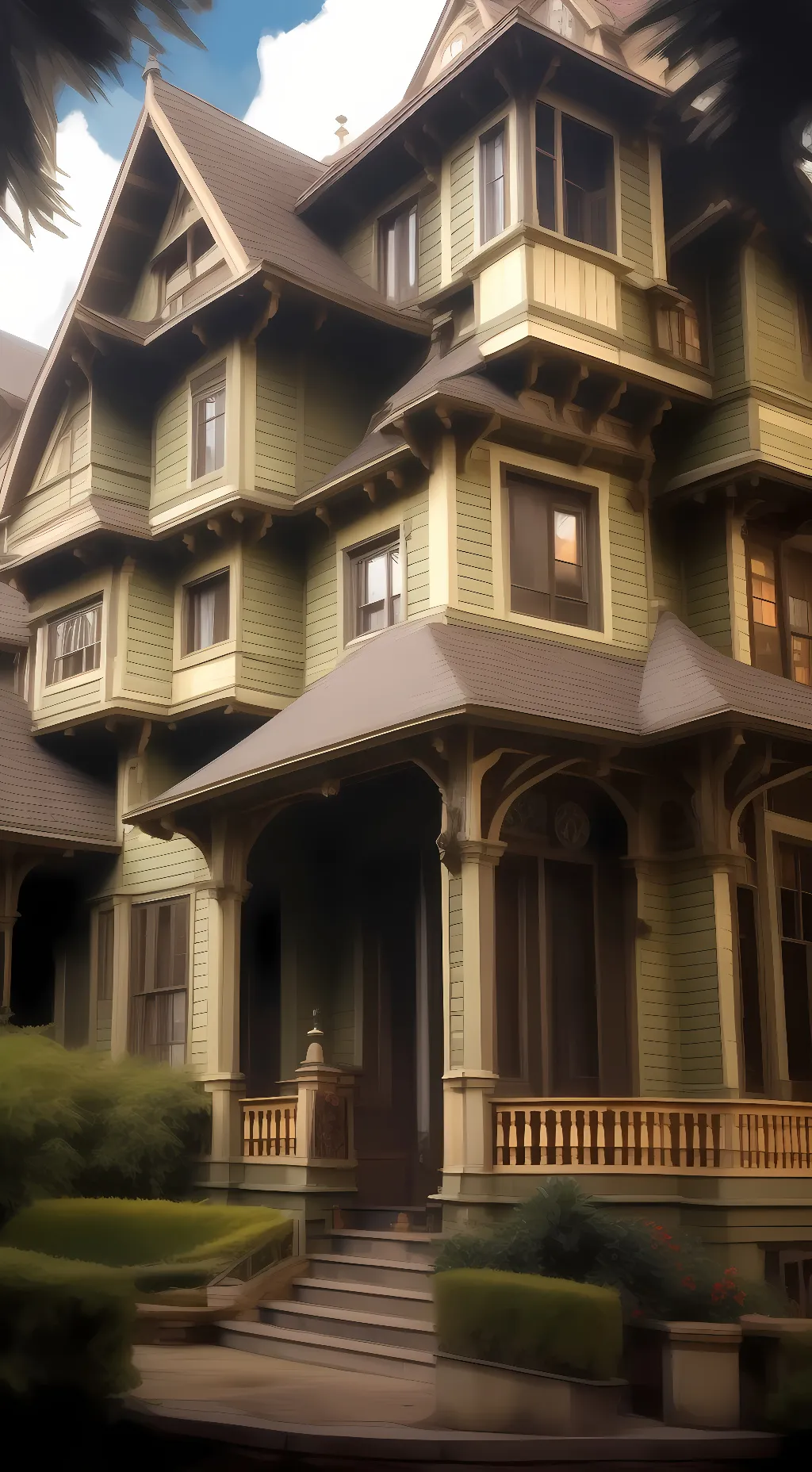 ai character: Winchester Mansion background