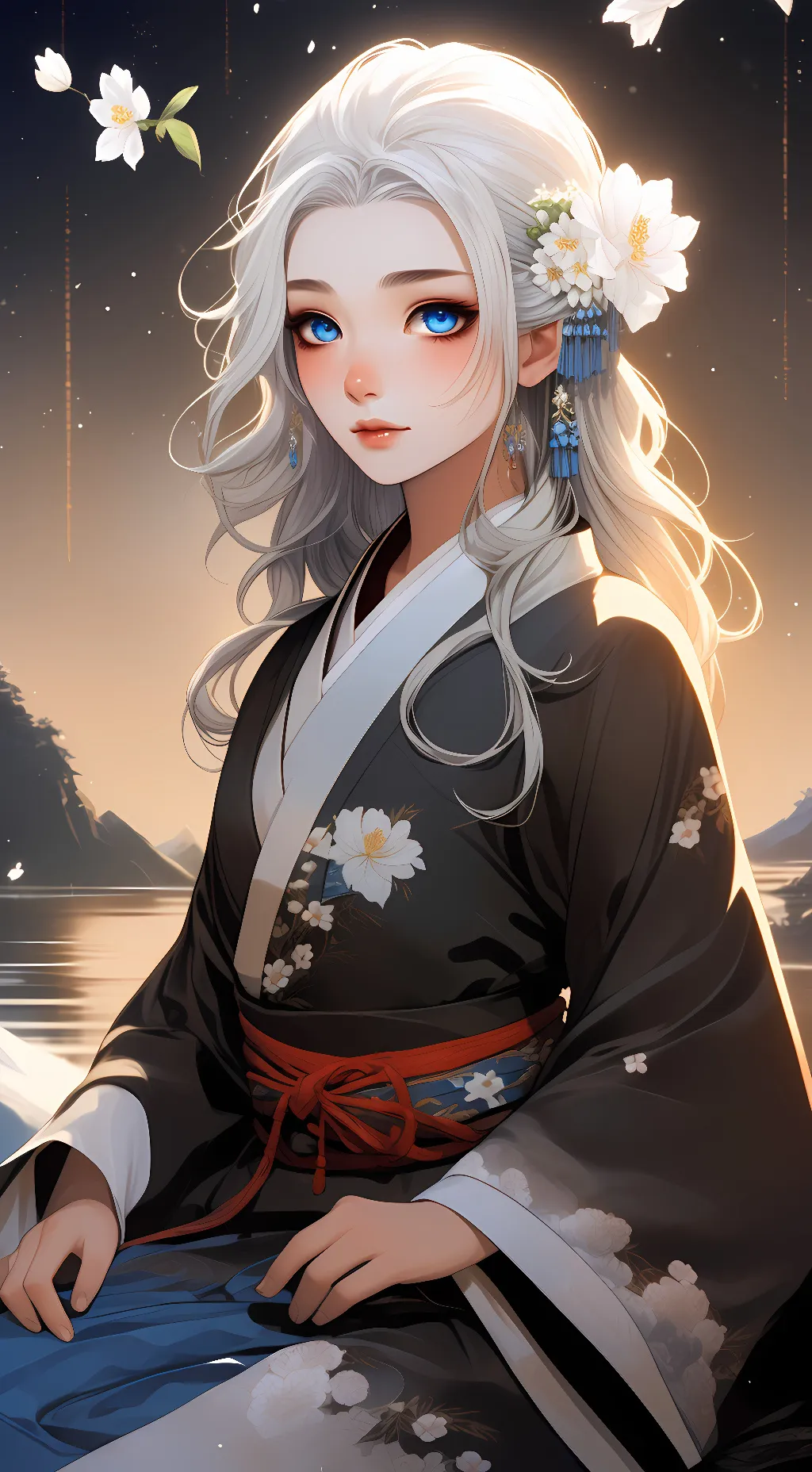 ai character: Ayame Sakurai background