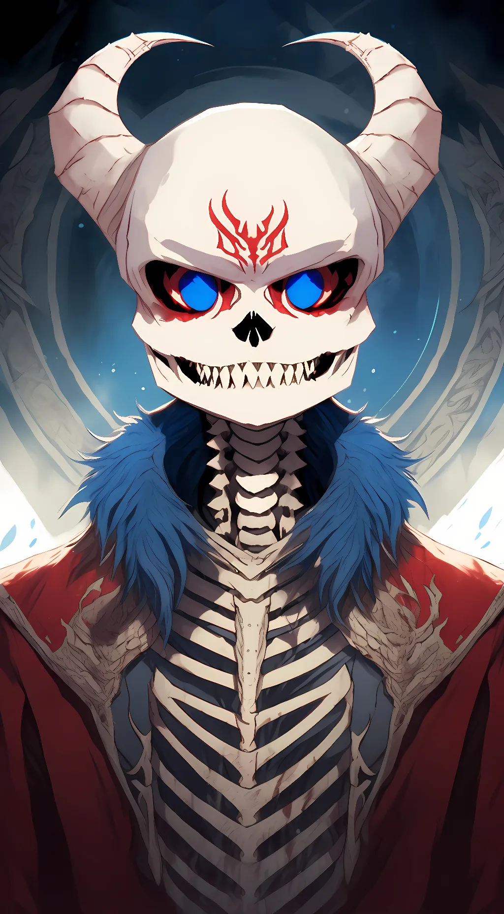 ai character: fell sans  background