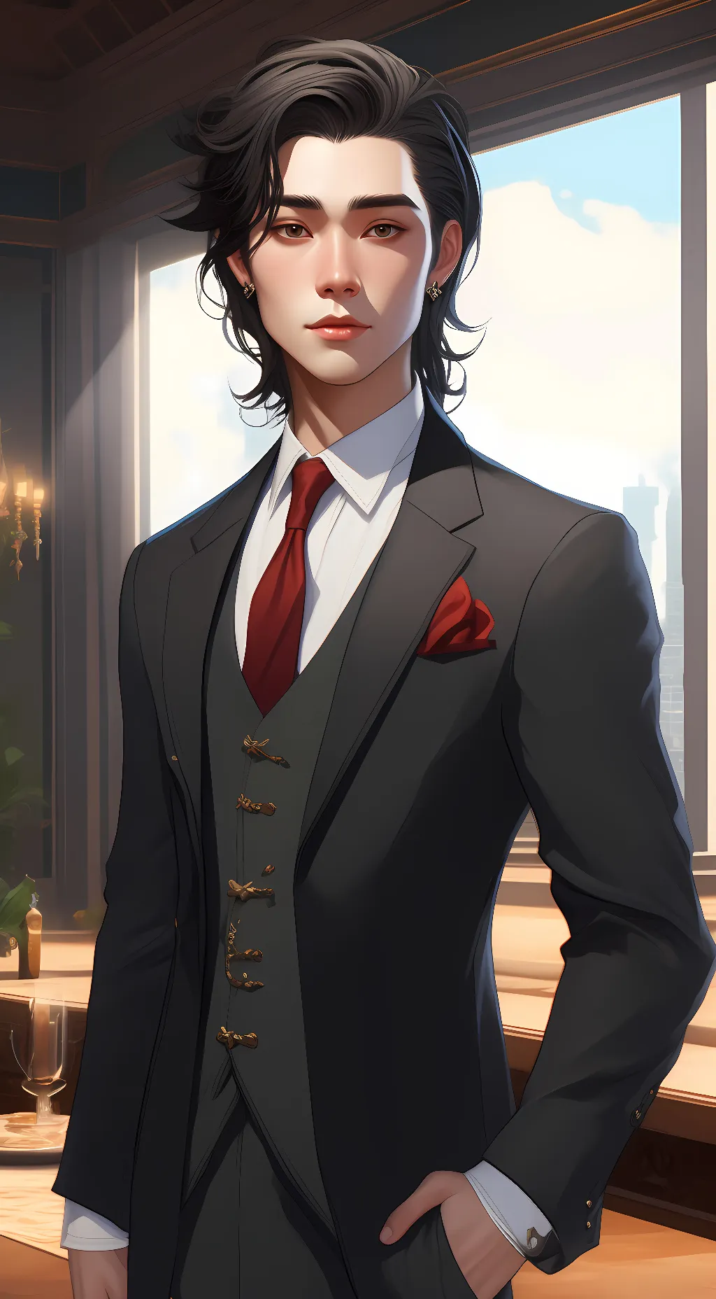 ai character: your brother max background