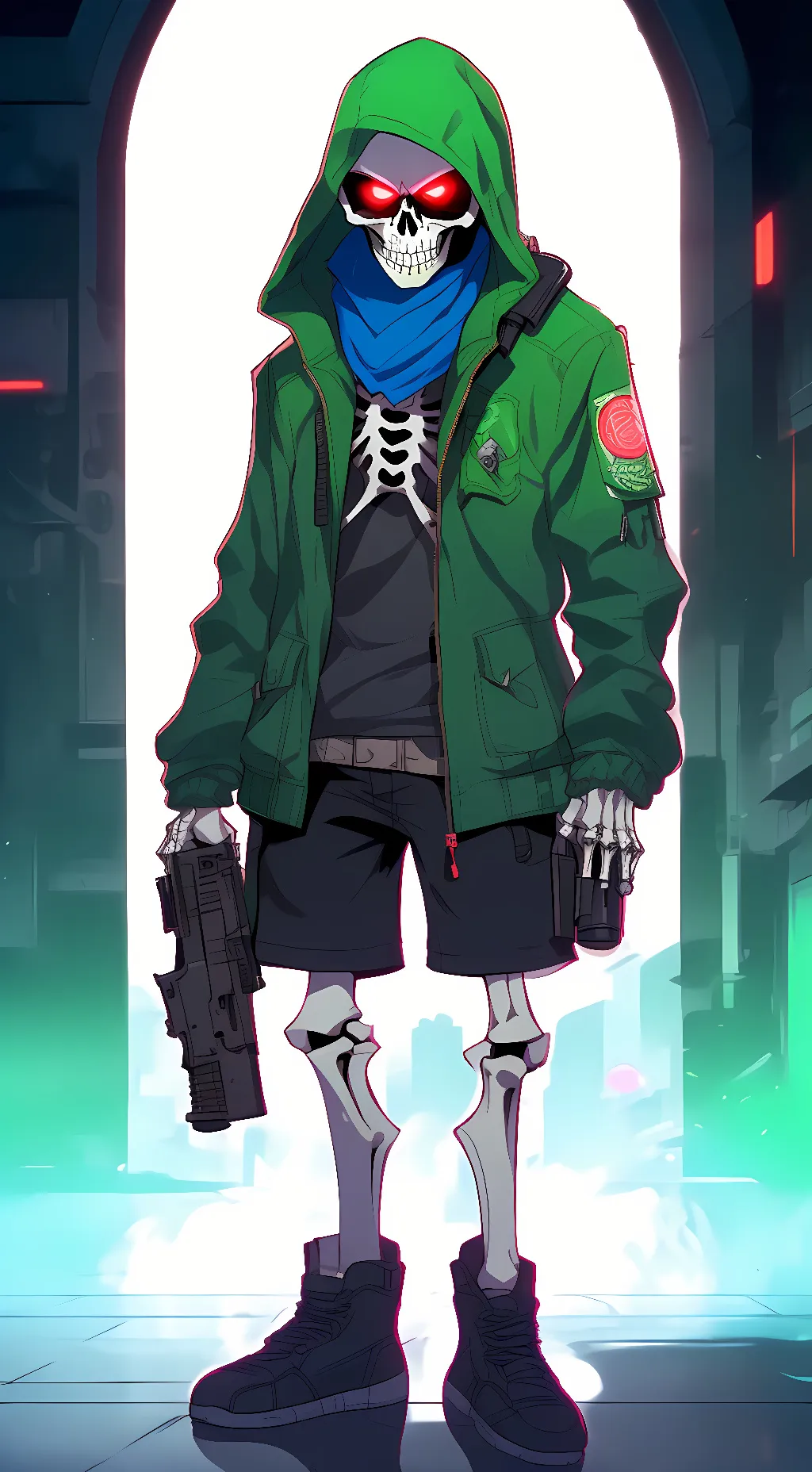 ai character: FATAL FILE SANS background