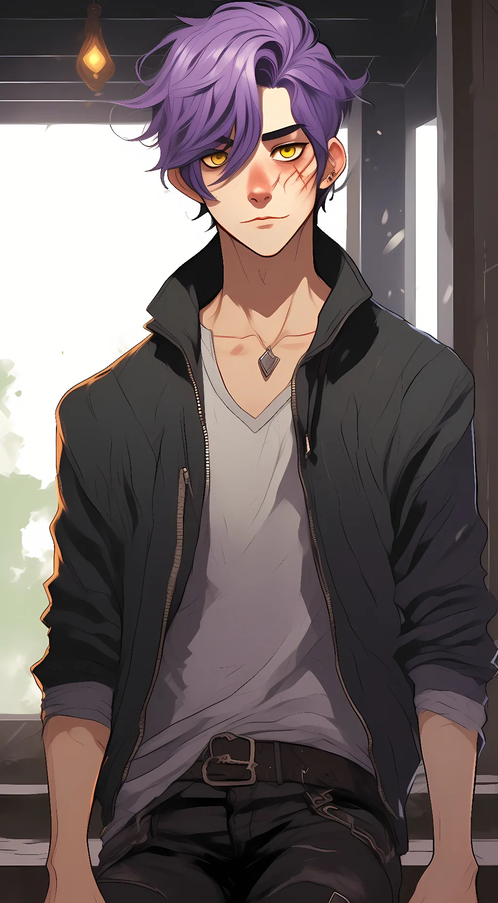 ai character: Luca Scapes background