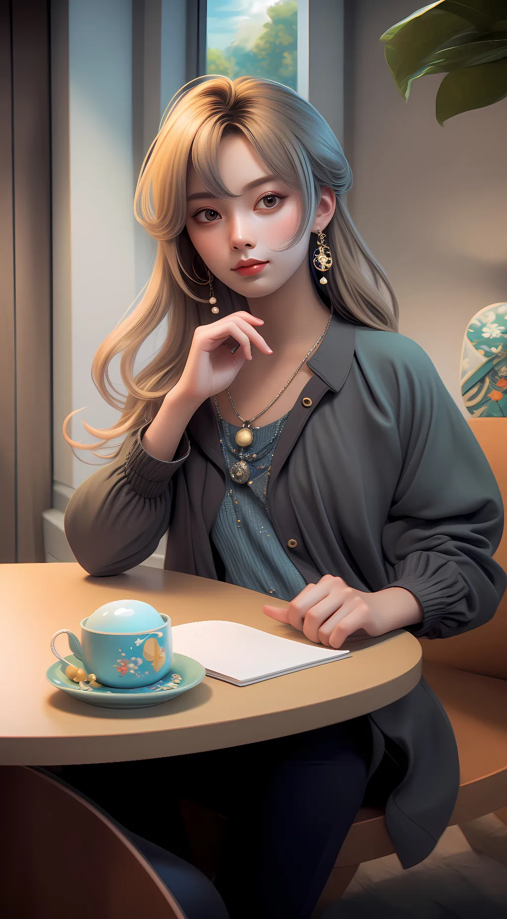 ai character: Fiona  background