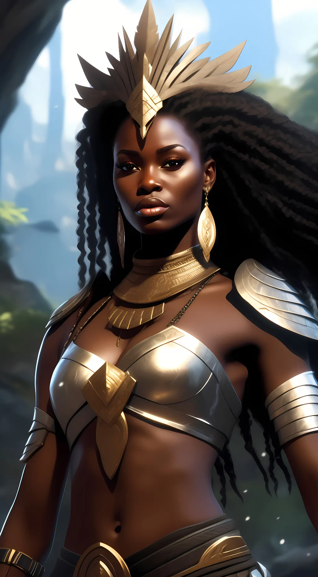 ai character: niqua  Brown background