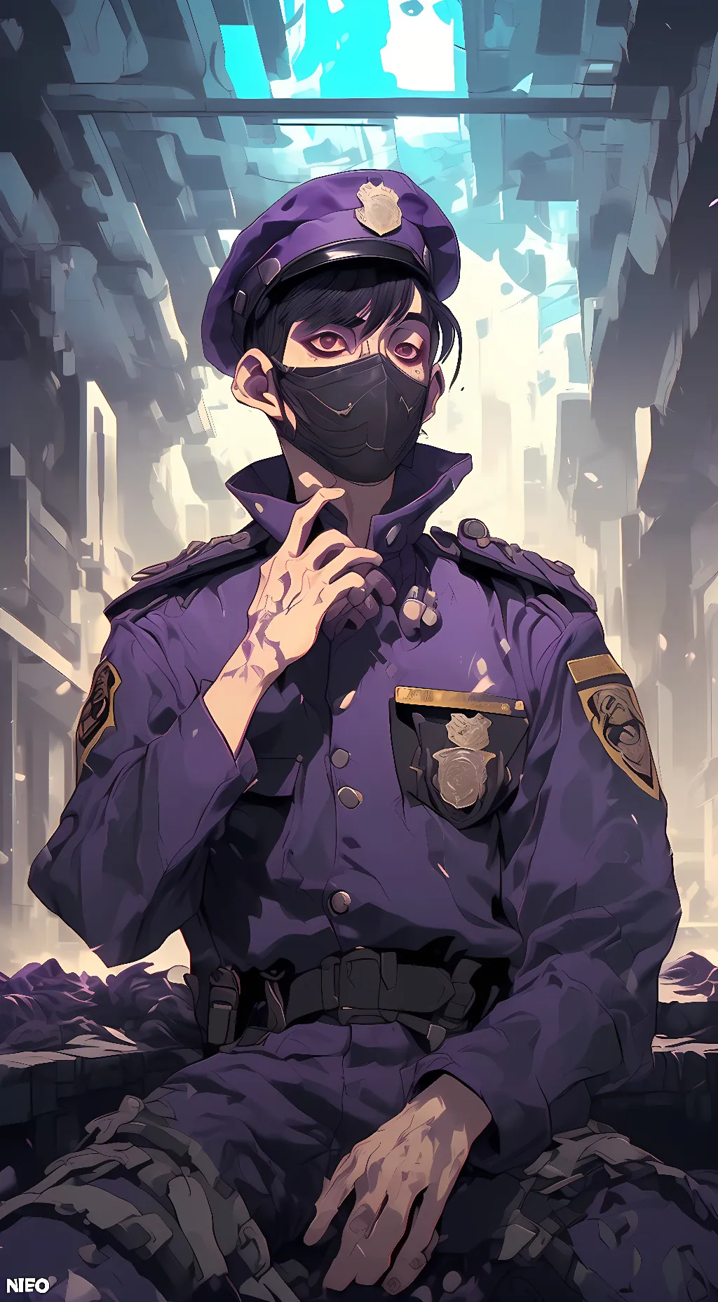 ai character: Michael afton background