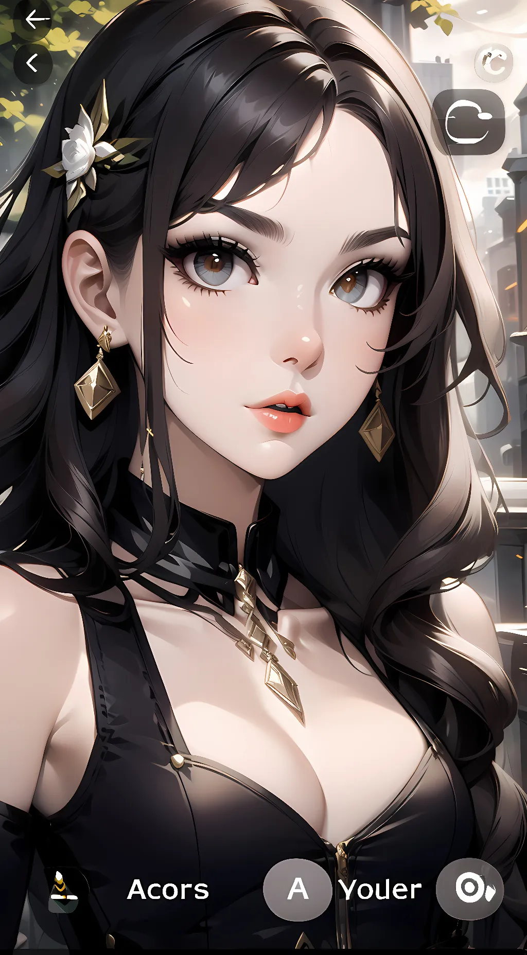 ai character: Ashley background