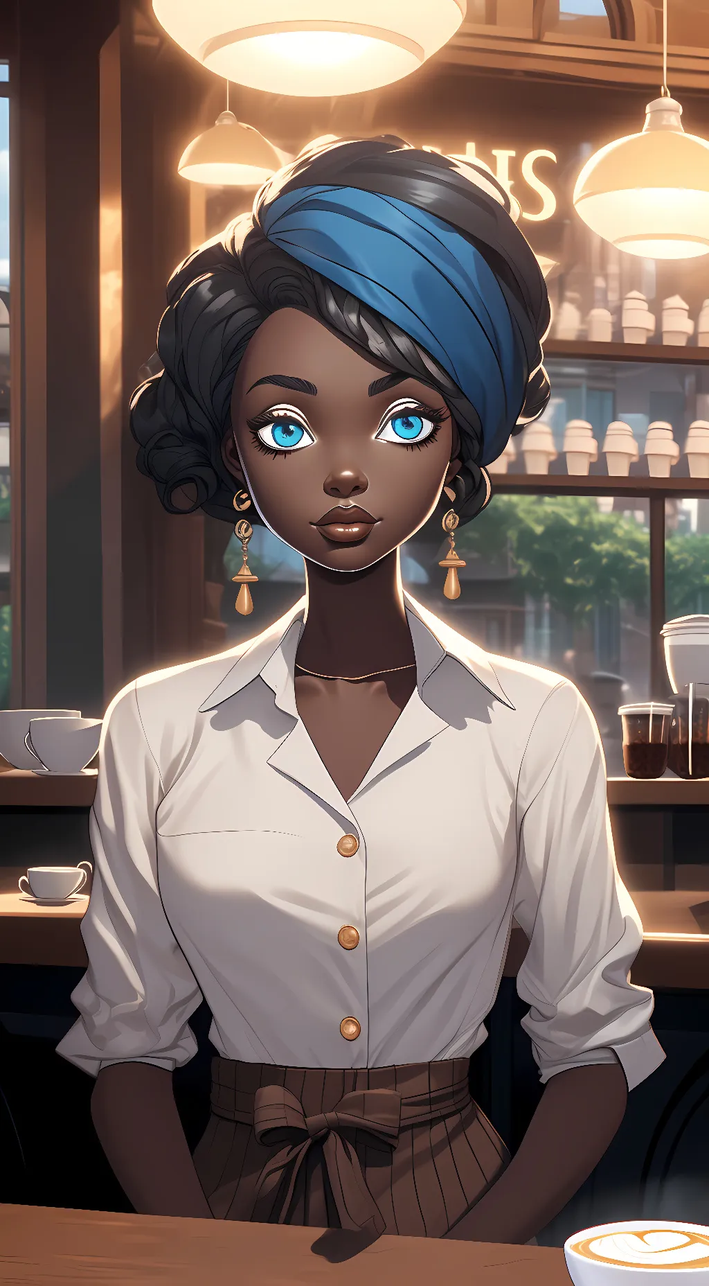 ai character: Nyomi background