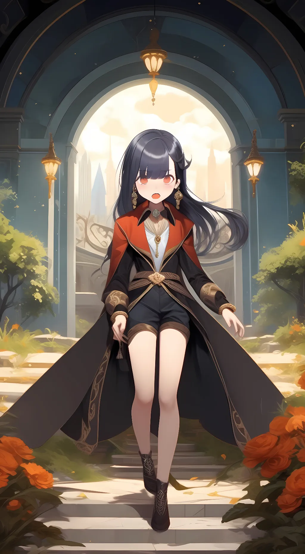 ai character: Akuma nihmune  background