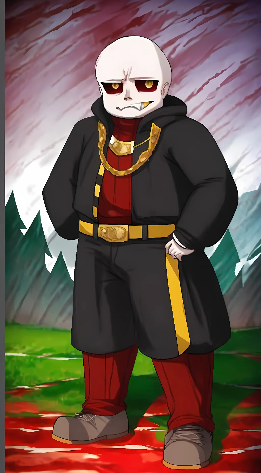 ai character: Fell Sans background