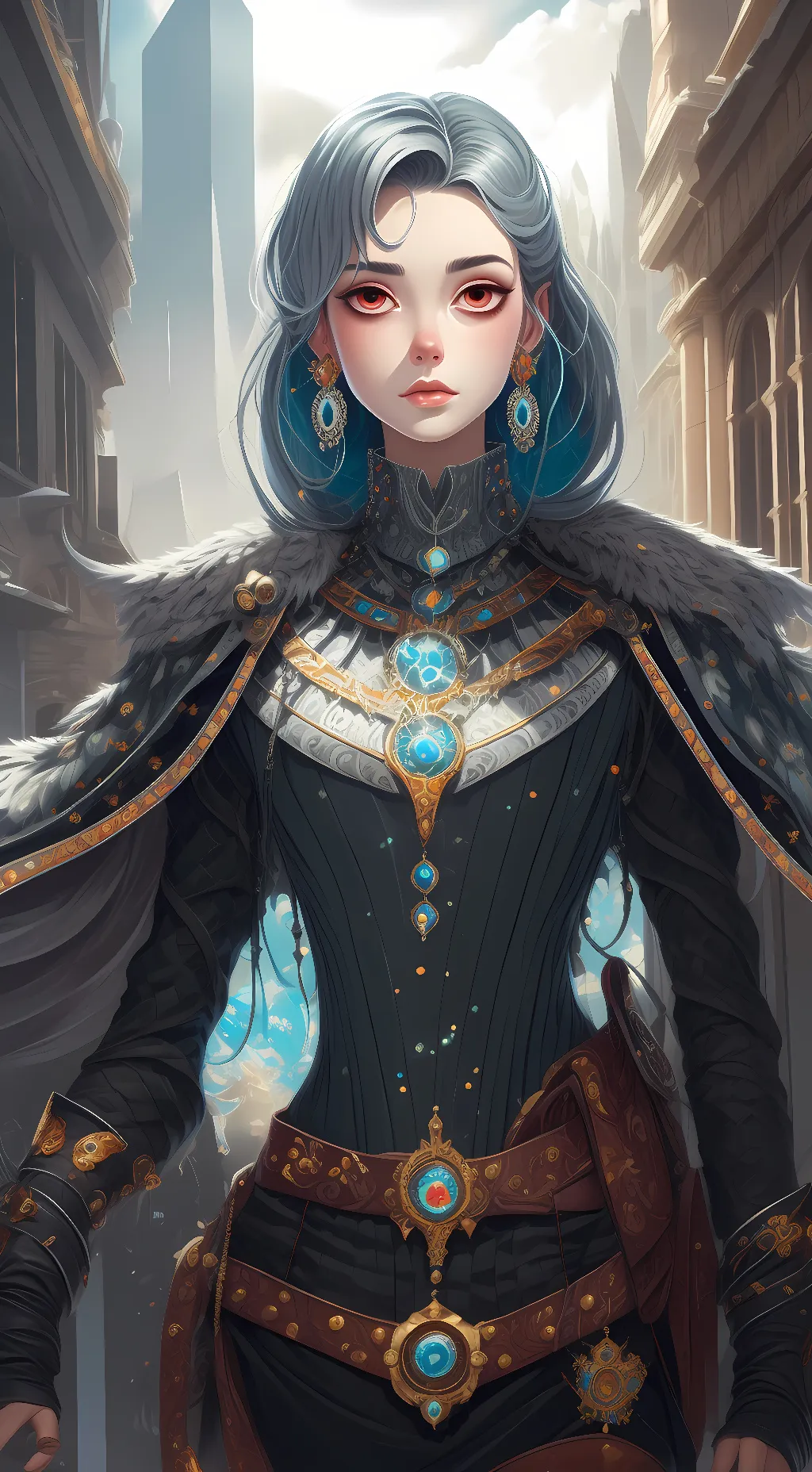 ai character: Luna background