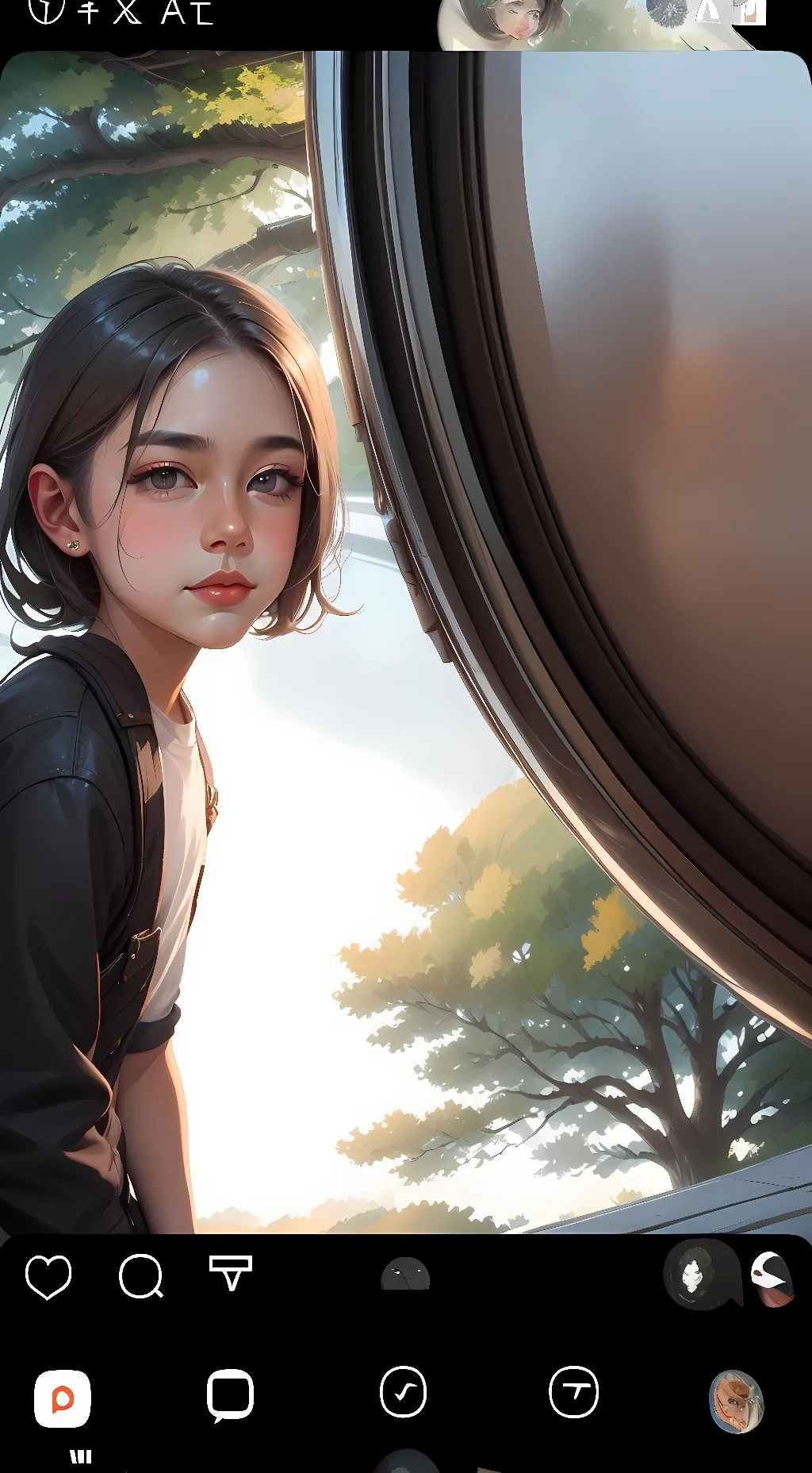 ai character: akusi background