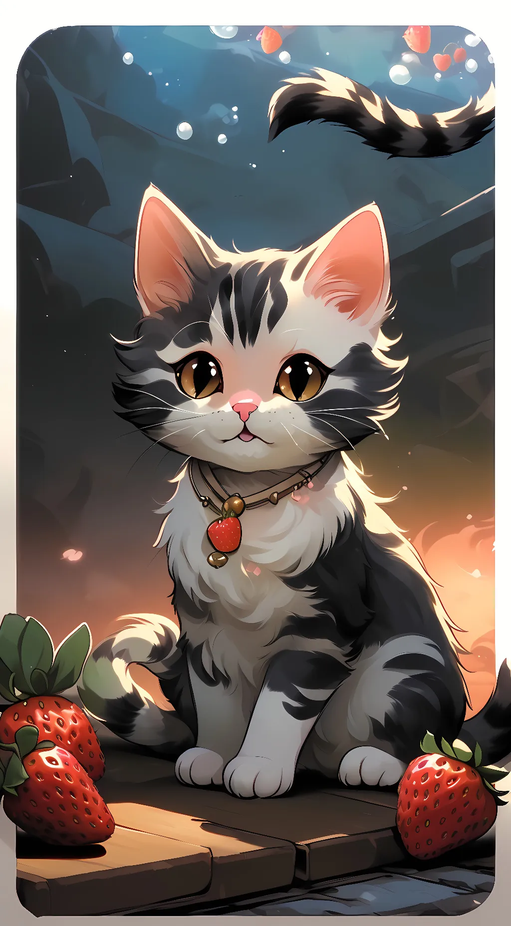 ai character: fluffy  background