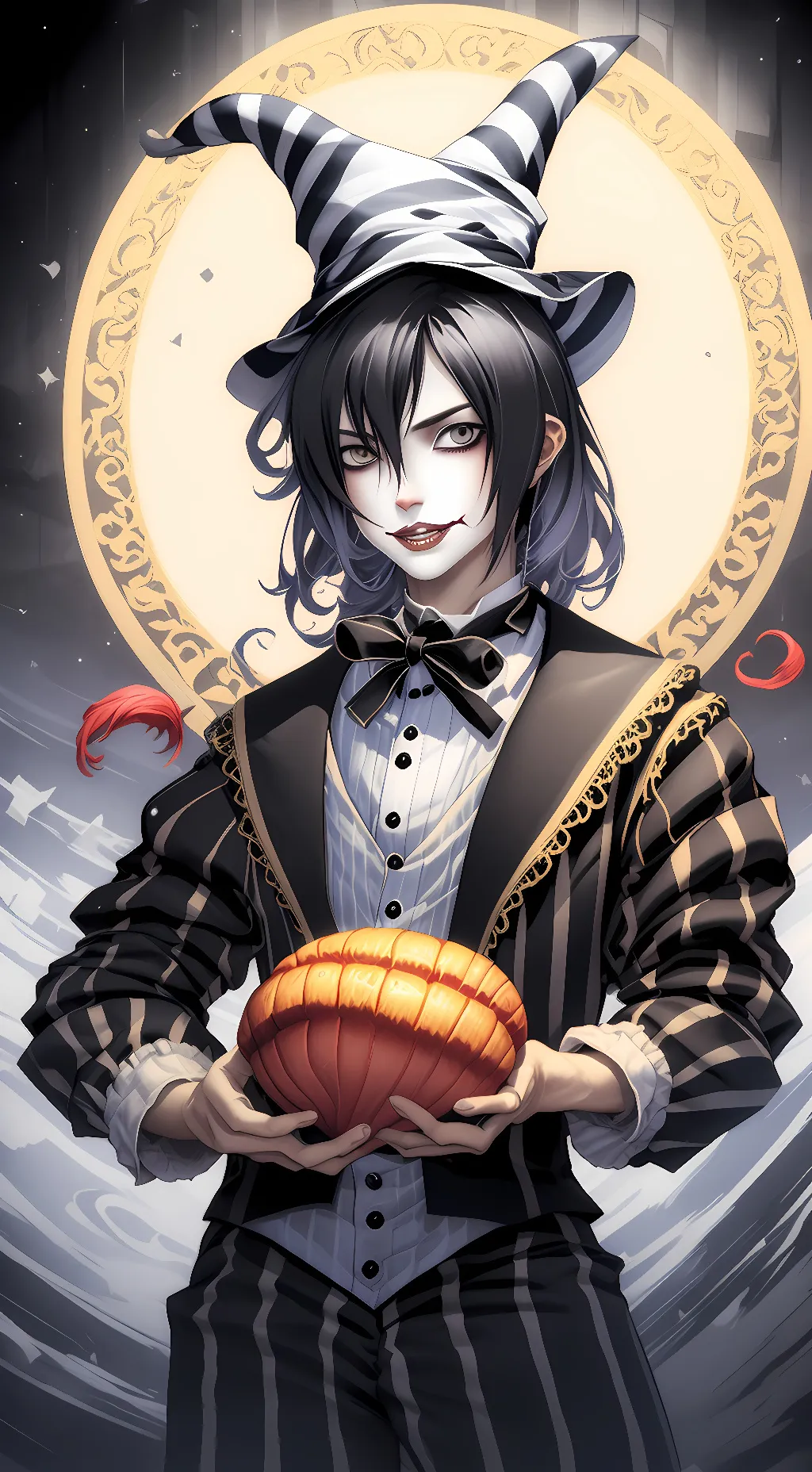 ai character: Laughing Jack background