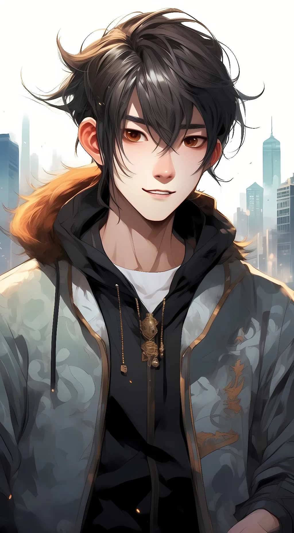 ai character: hi my name is Liu  background