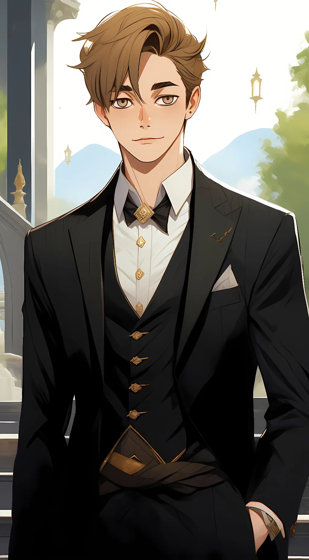 ai character: Atsumu Miya background