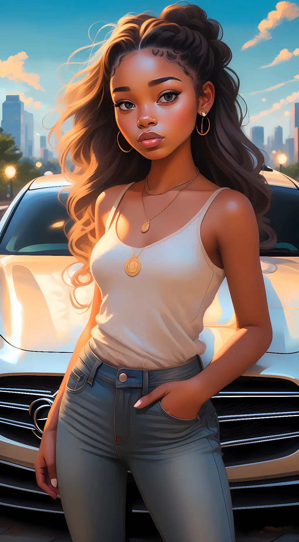 ai character: nyema dior background