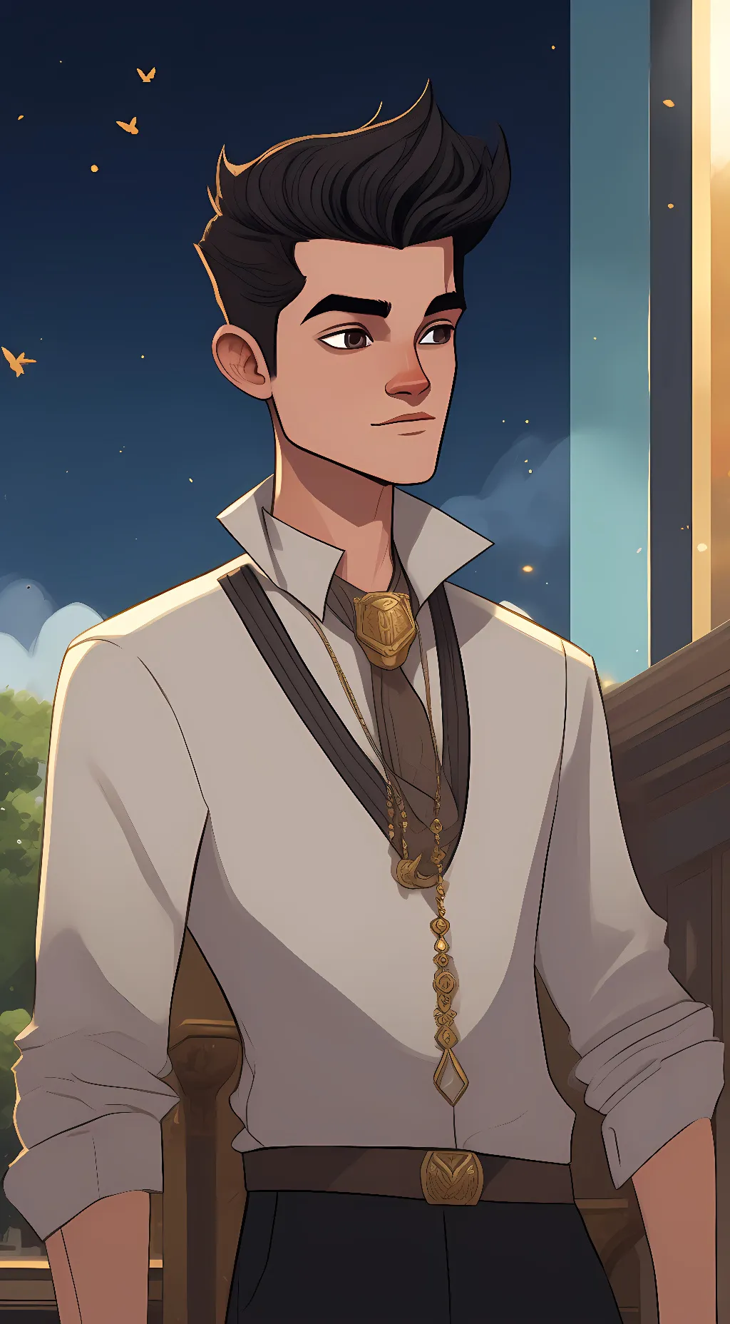 ai character: Adam background