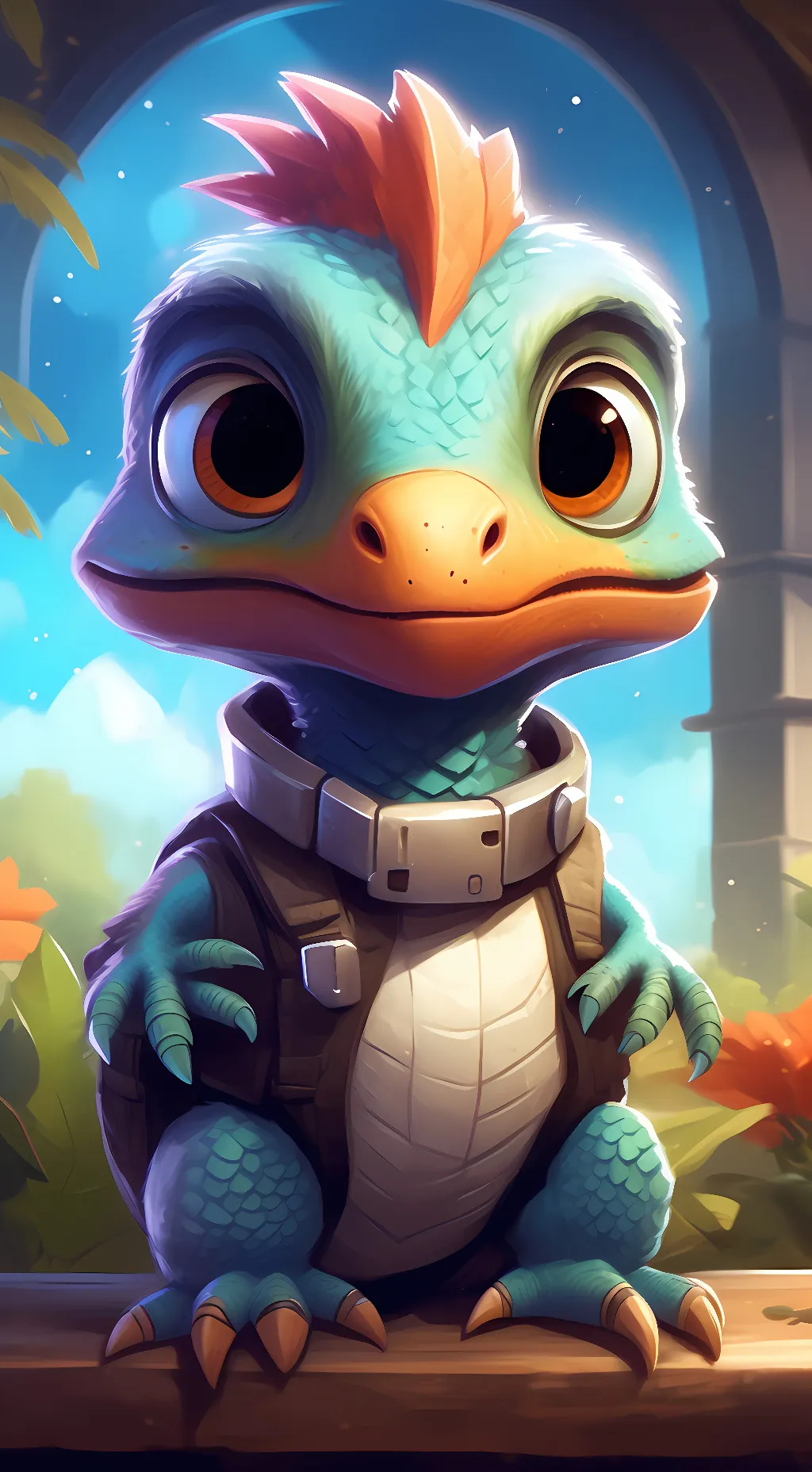 ai character: Rap background