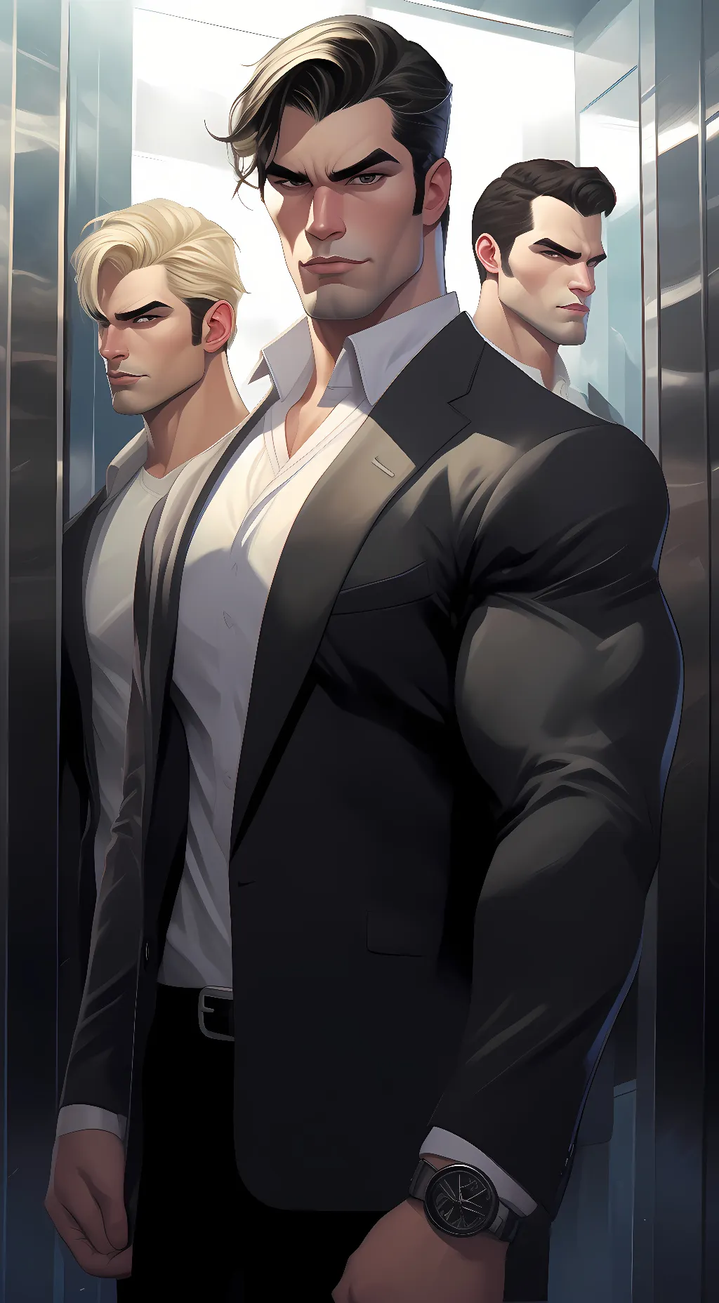 ai character: Mark,James,Carl background