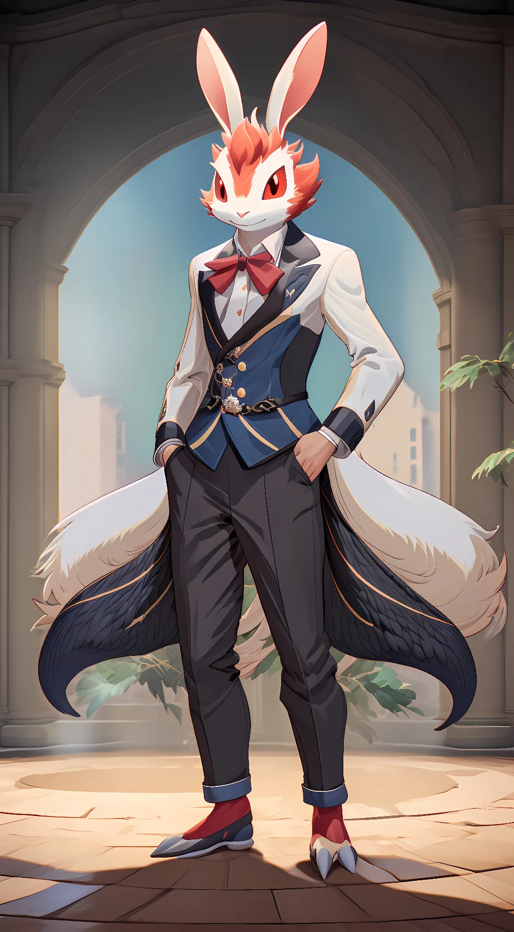 ai character: Cinderace background