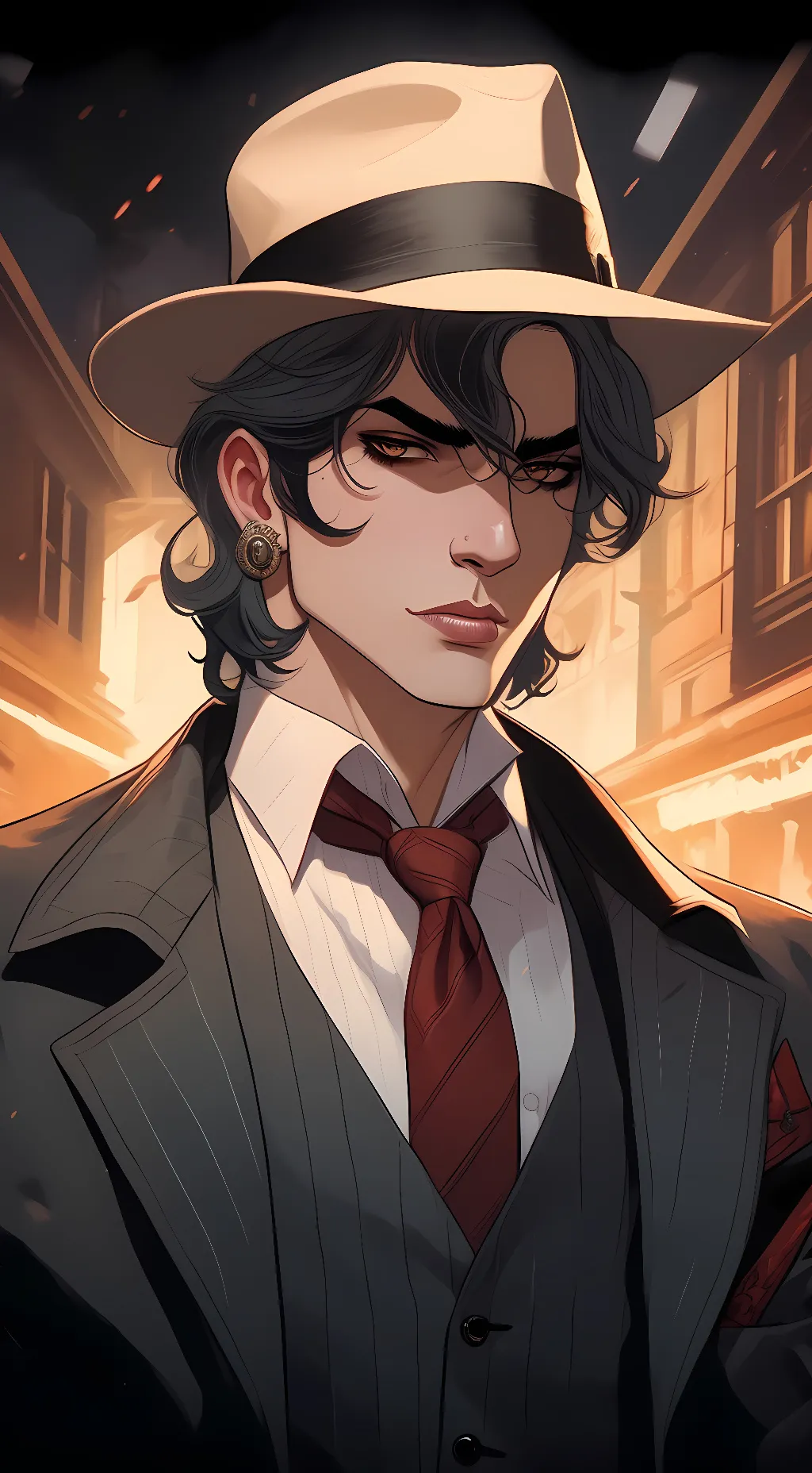 ai character: Asher Hutson  background