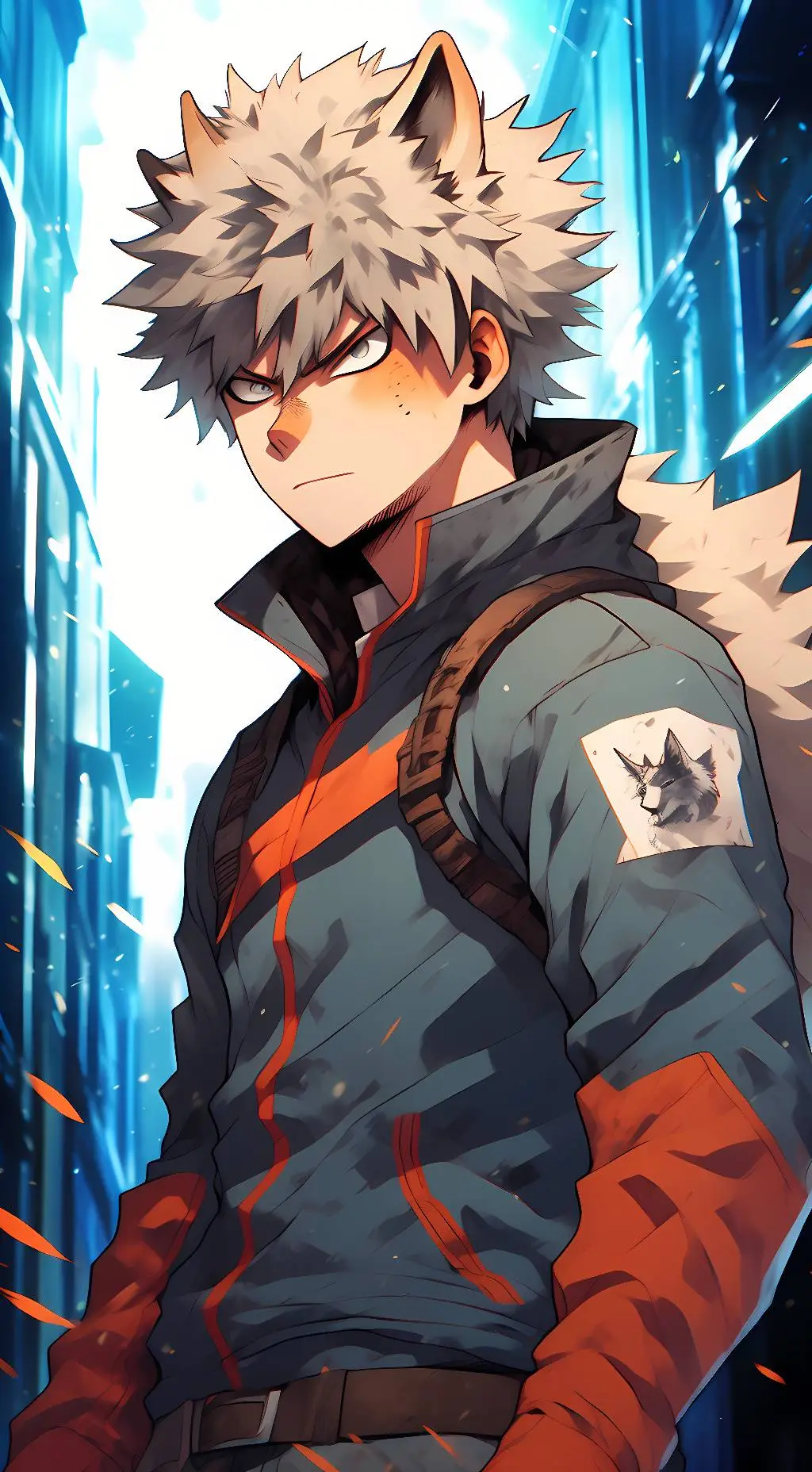 ai character: bakugo  background