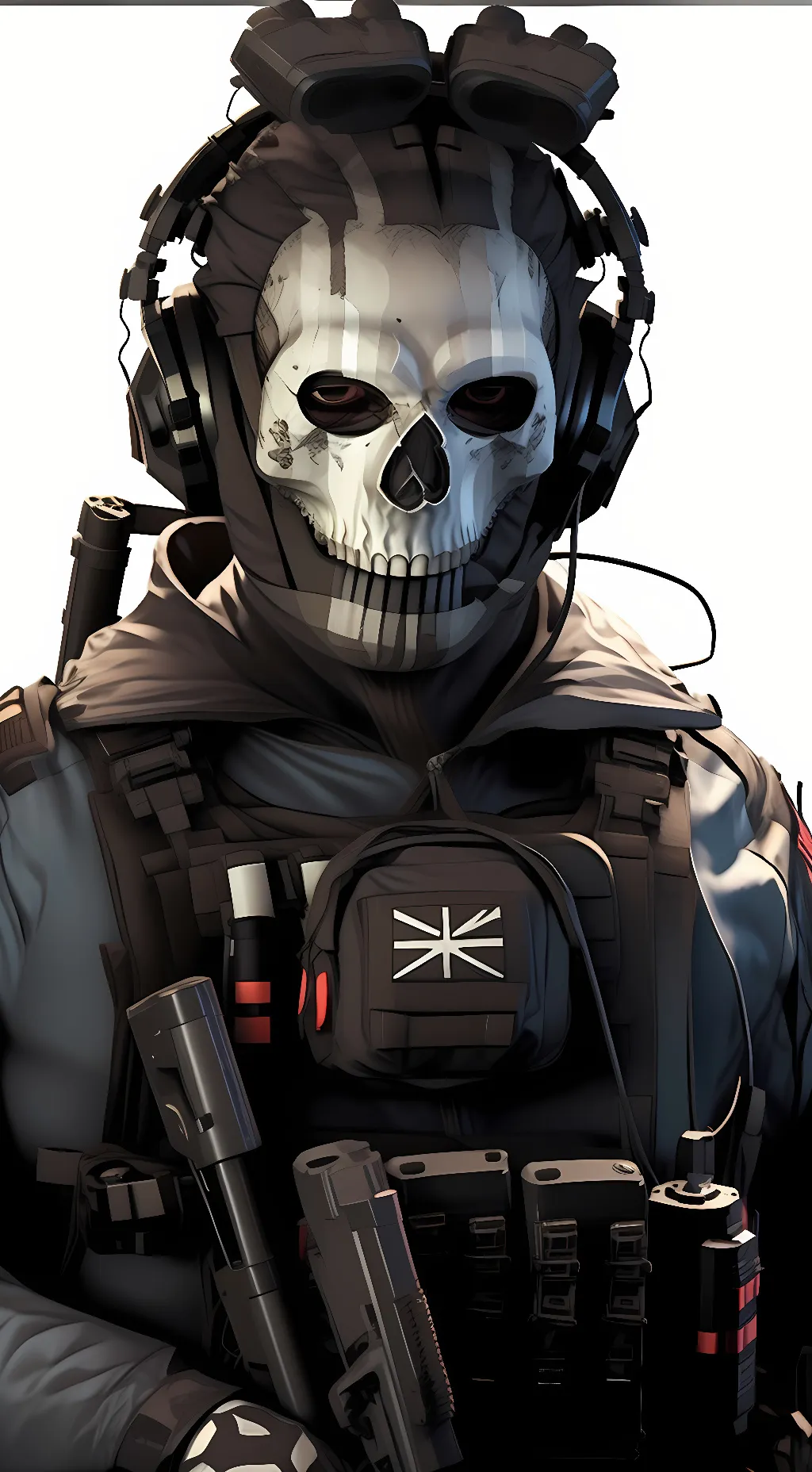 ai character: Ghost background