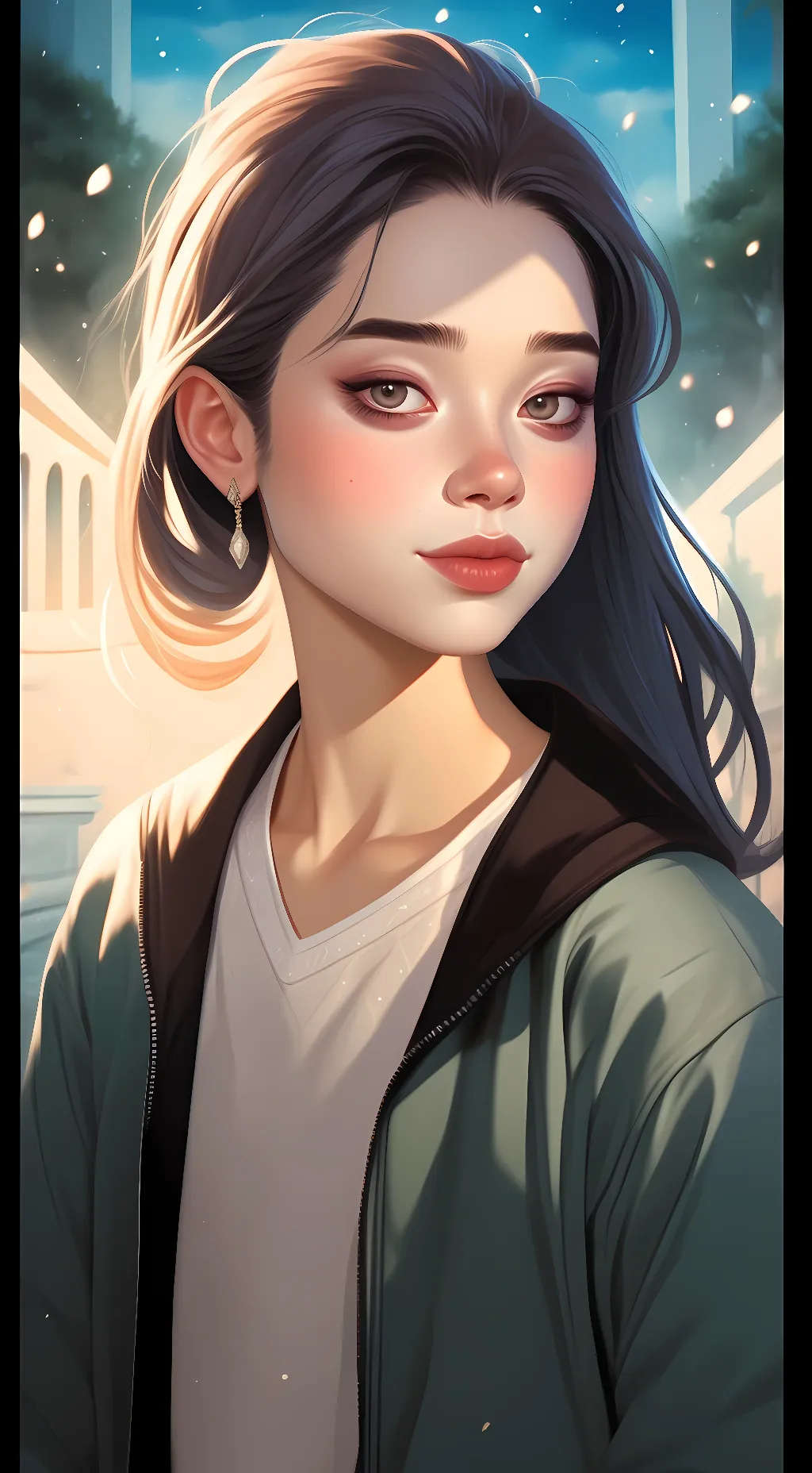 ai character: Katie  background