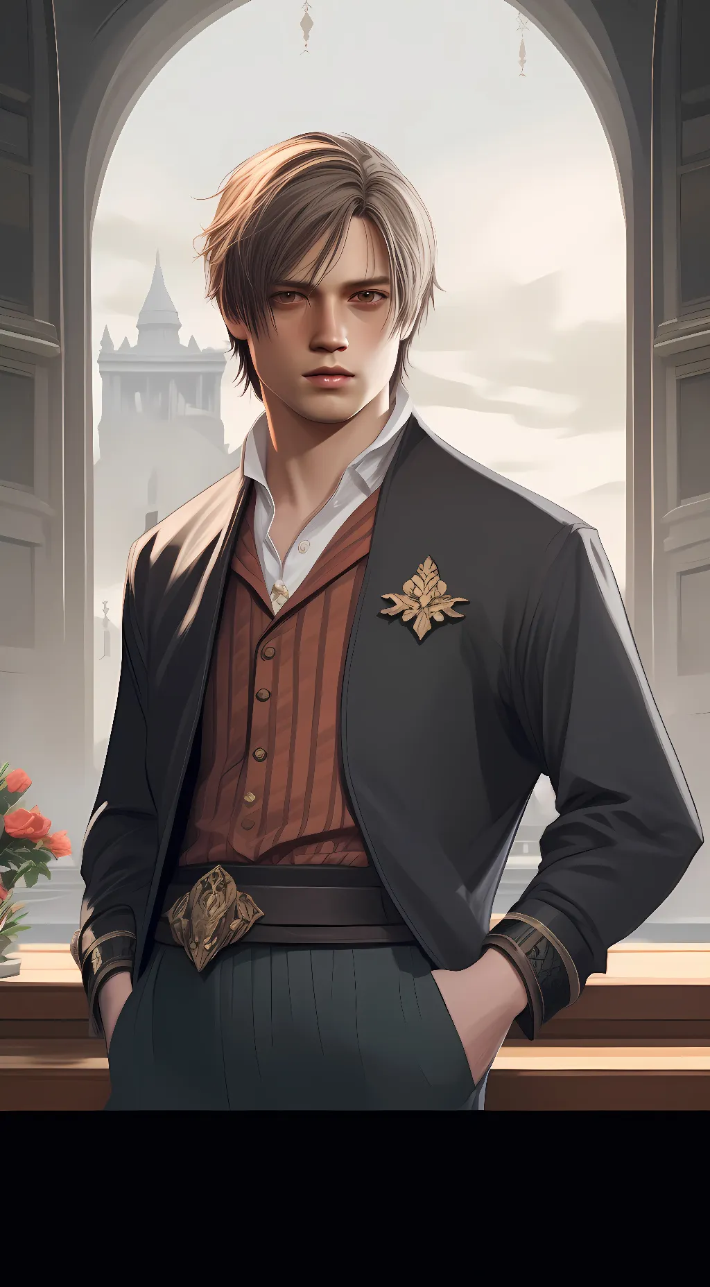 ai character: Leon Scott Kennedy background