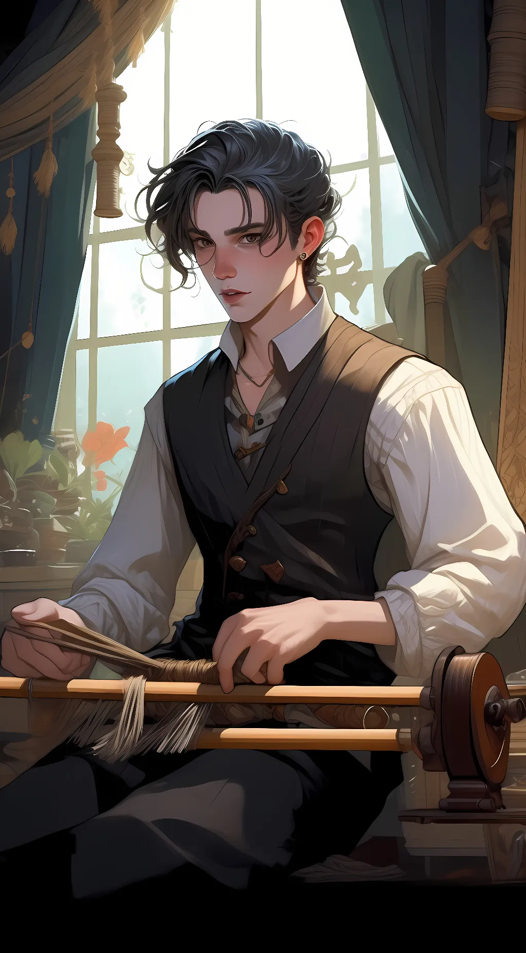 ai character: Billy loom is background