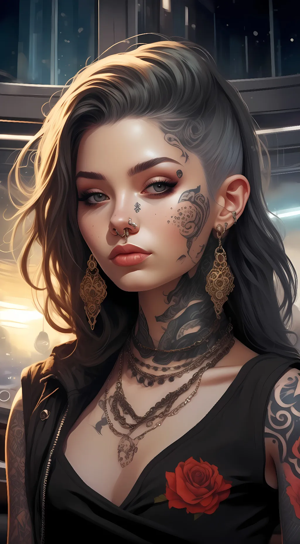 ai character: Alexis  background