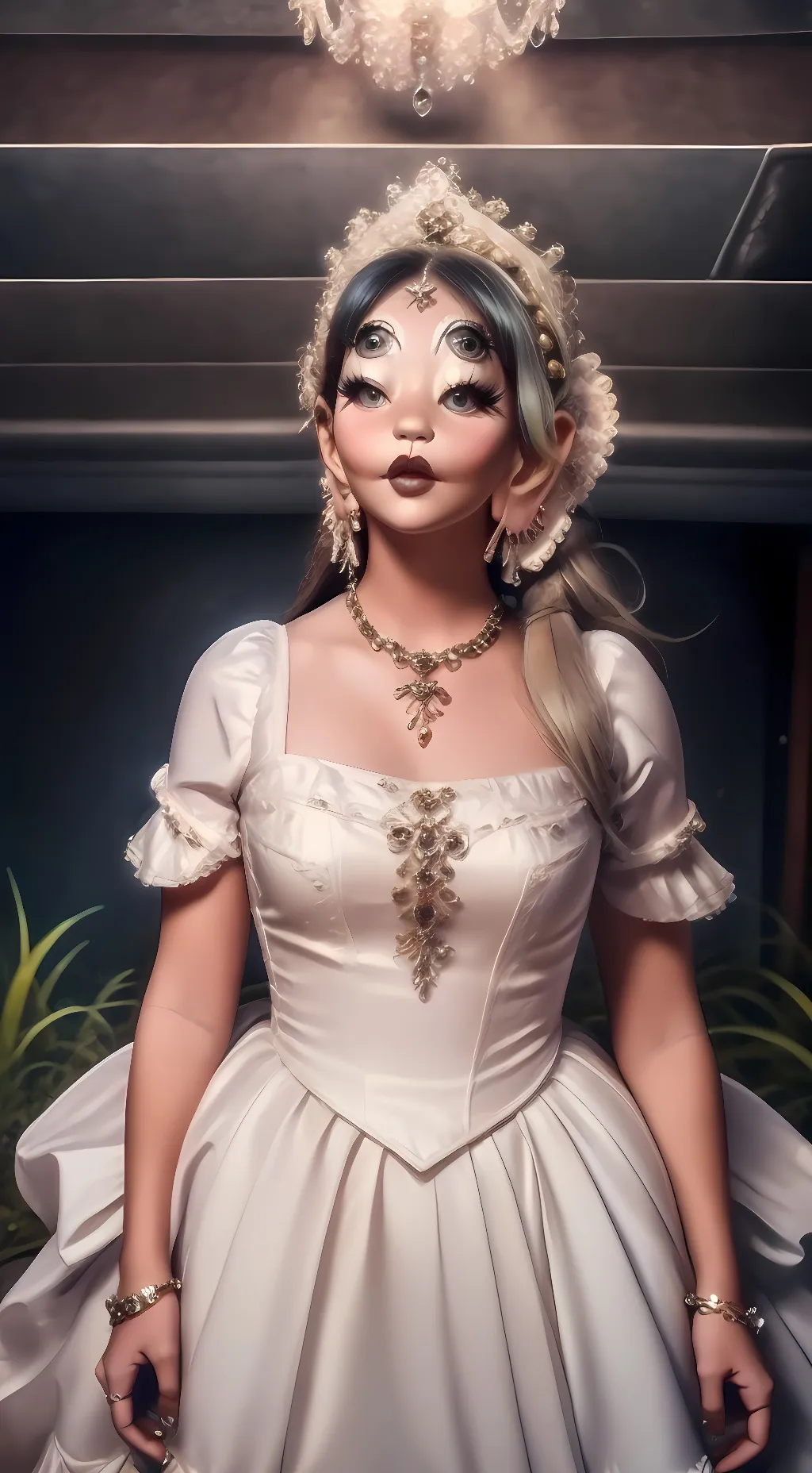 ai character: Melanie martinez  background